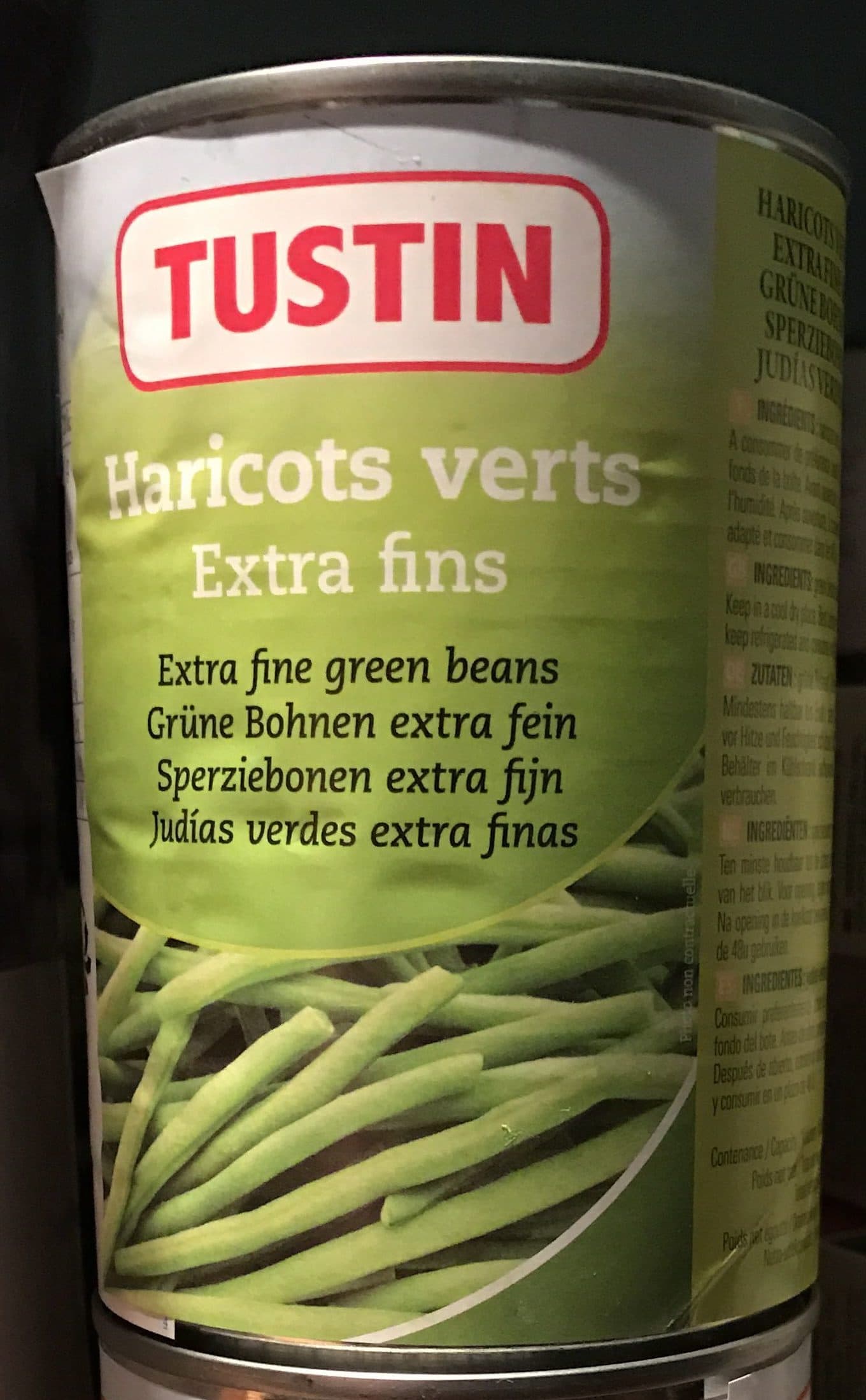 Tustin Haricots verts extra fins packshot