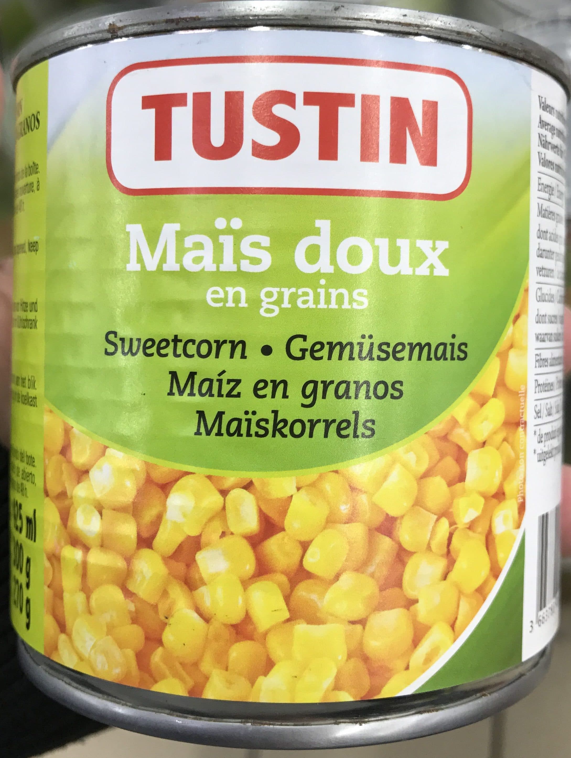 Tustin Maïs doux en grains packshot