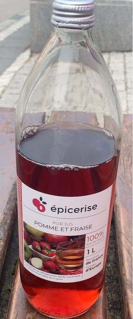 Épicerise Pur jus pomme et fraise packshot