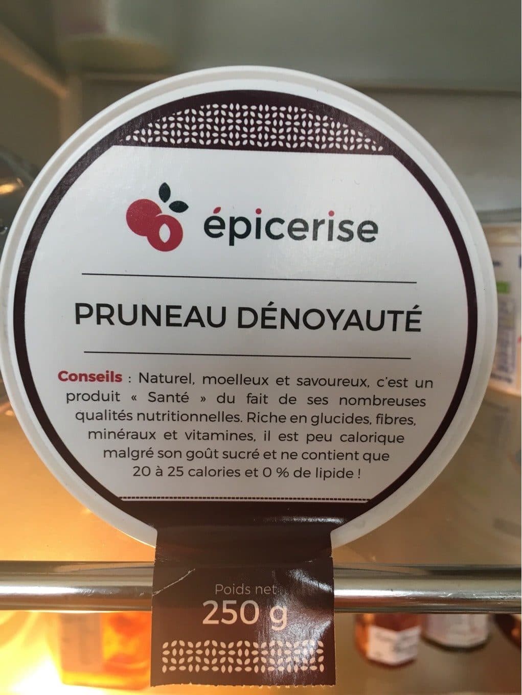 Epicerise Pruneau denoyauté packshot