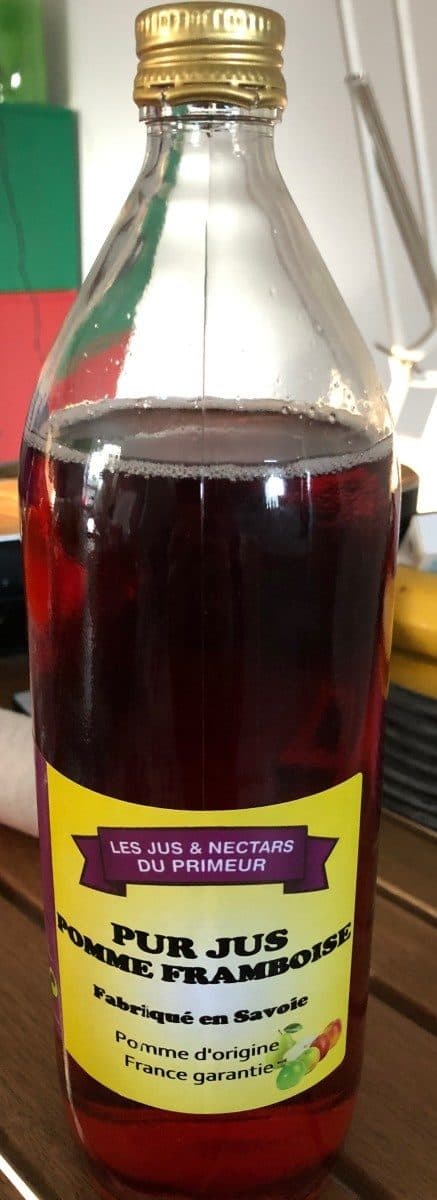 Les Jus Et Nectar Du Primeur Pur jus pomme framboise packshot