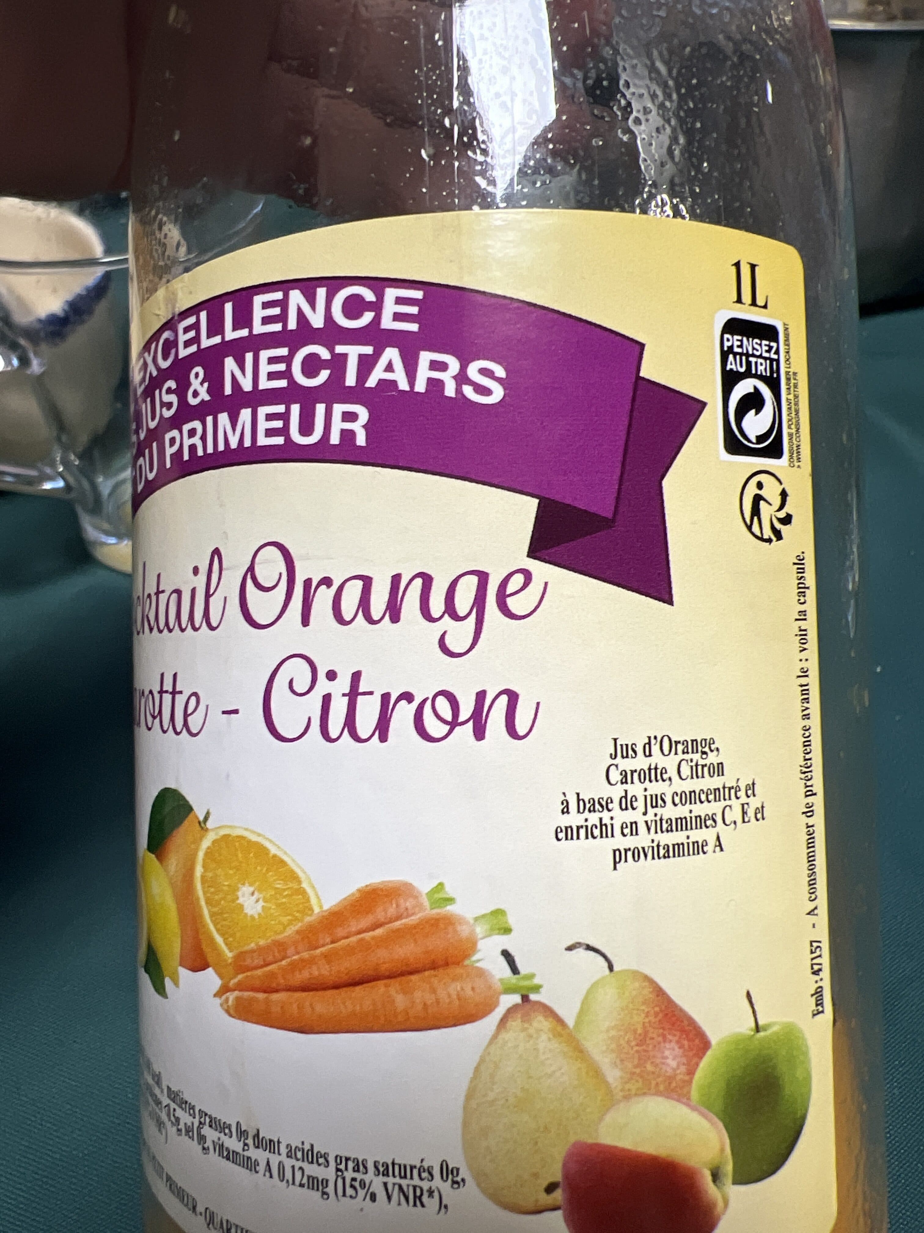 Open Food Facts Cocktail orange carotte citron packshot