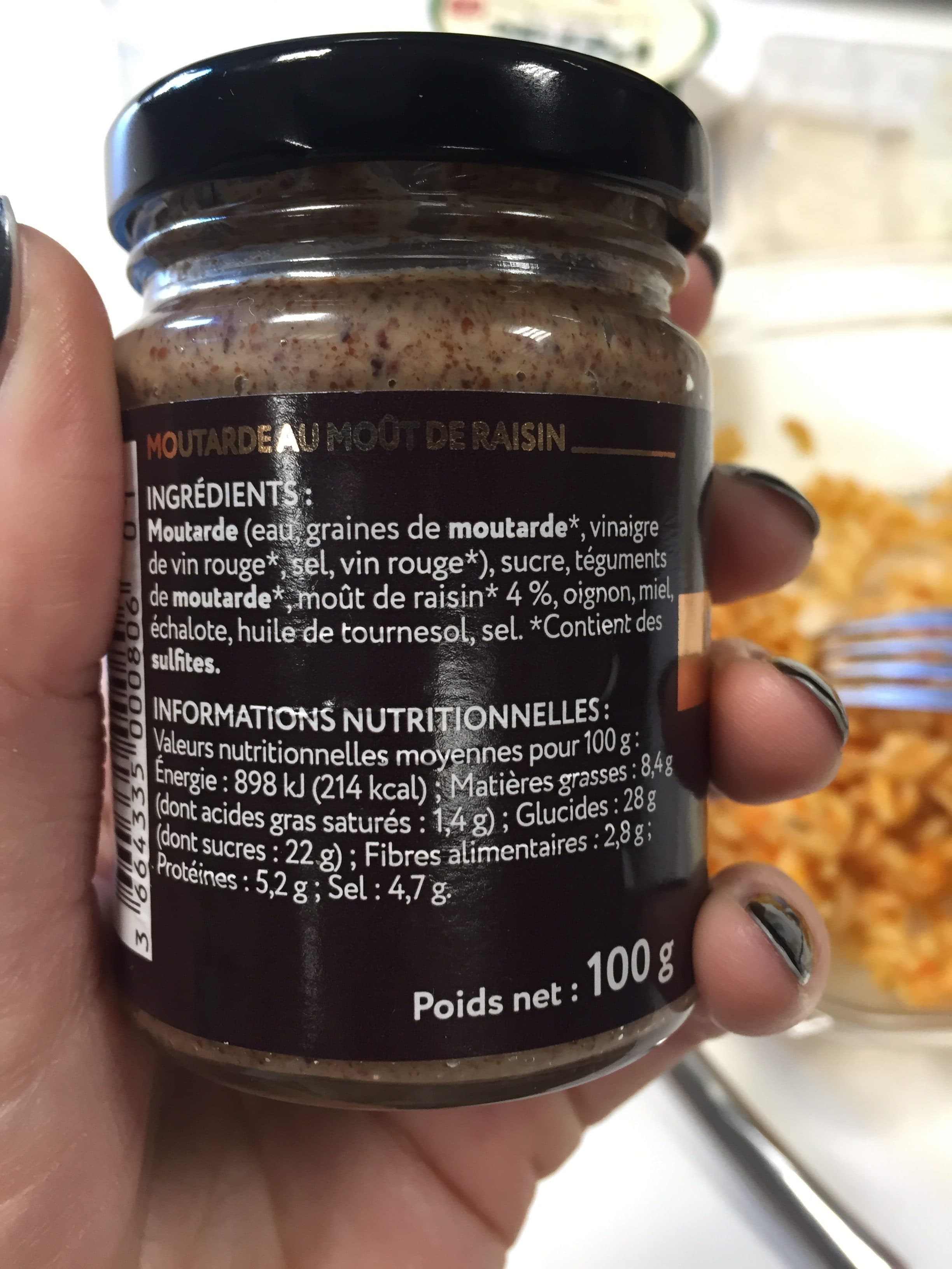 L'origine Du Goût Moutarde au moût de raisin packshot