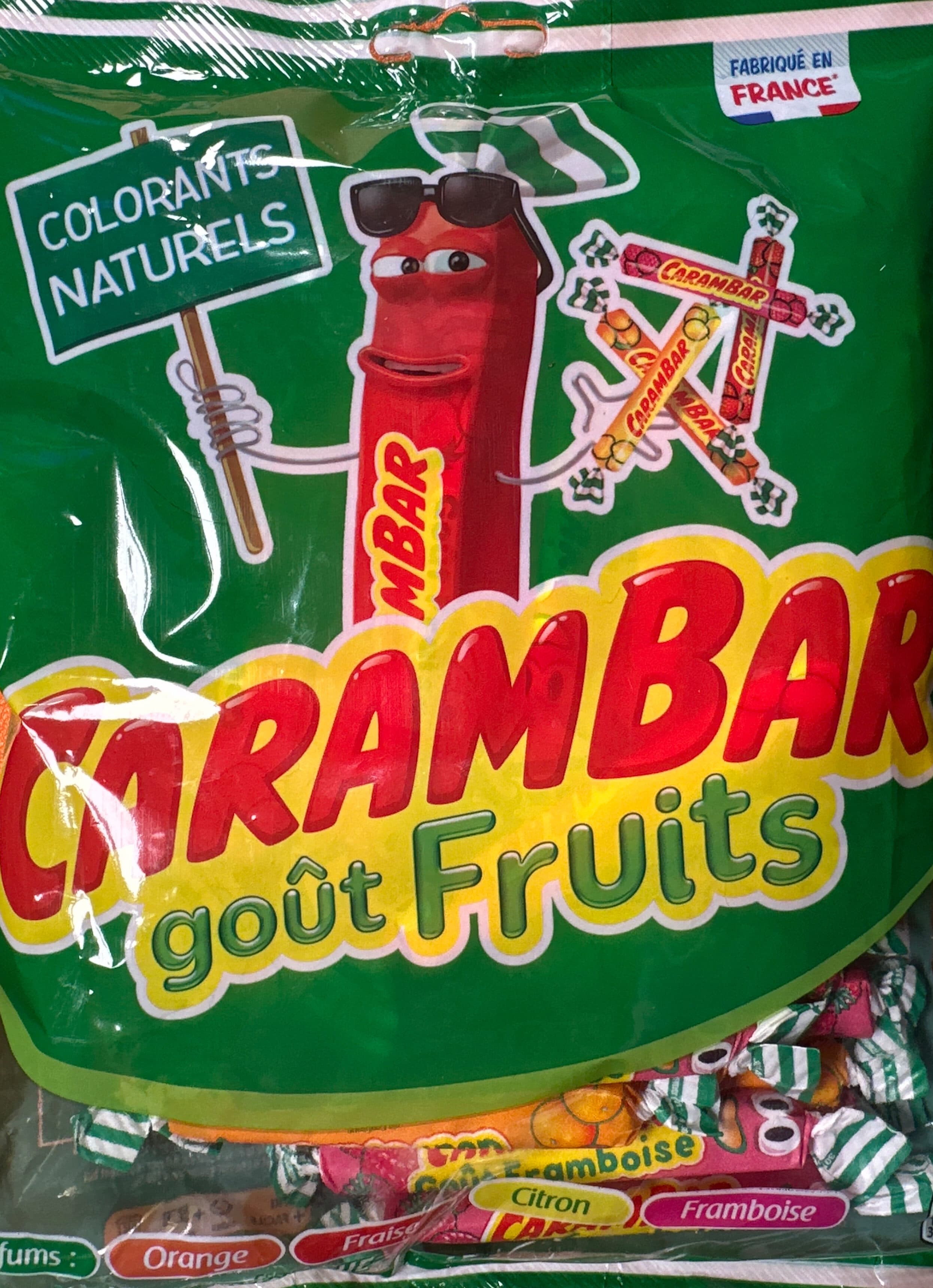 Carambar Bonbons goût fruits packshot