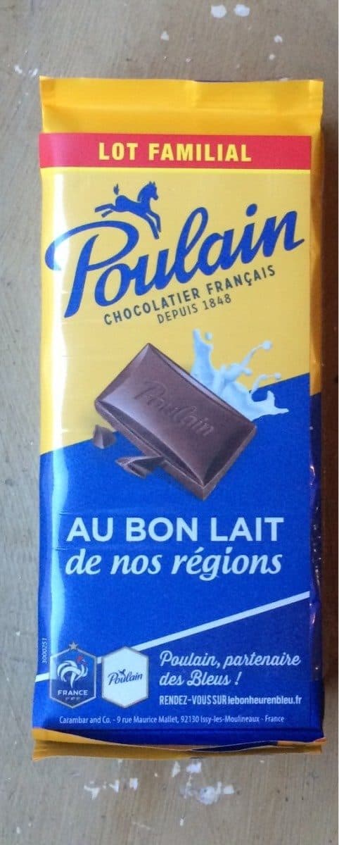 Poulain Chocolat au lait packshot