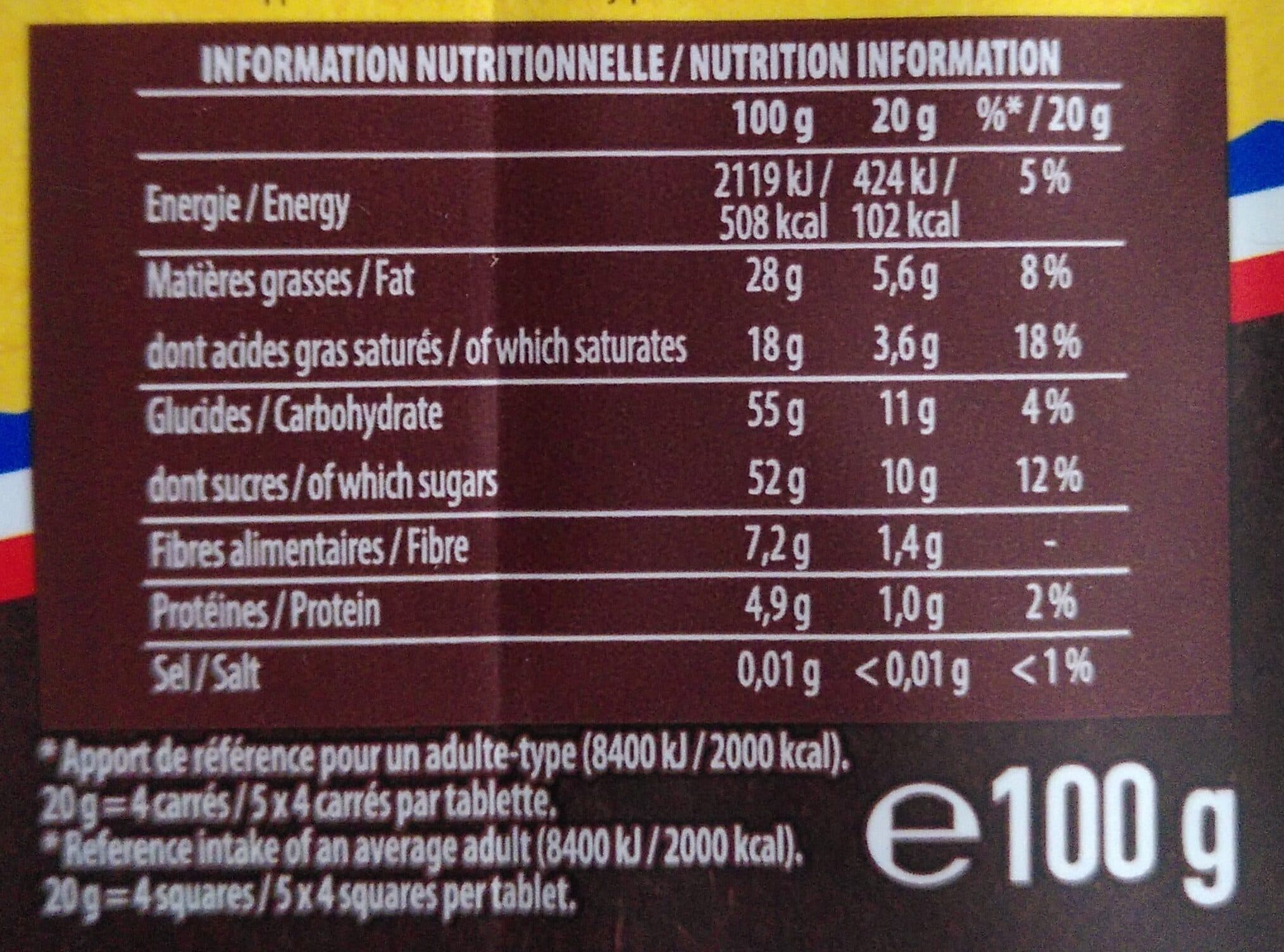 Poulain Noir Extra packshot