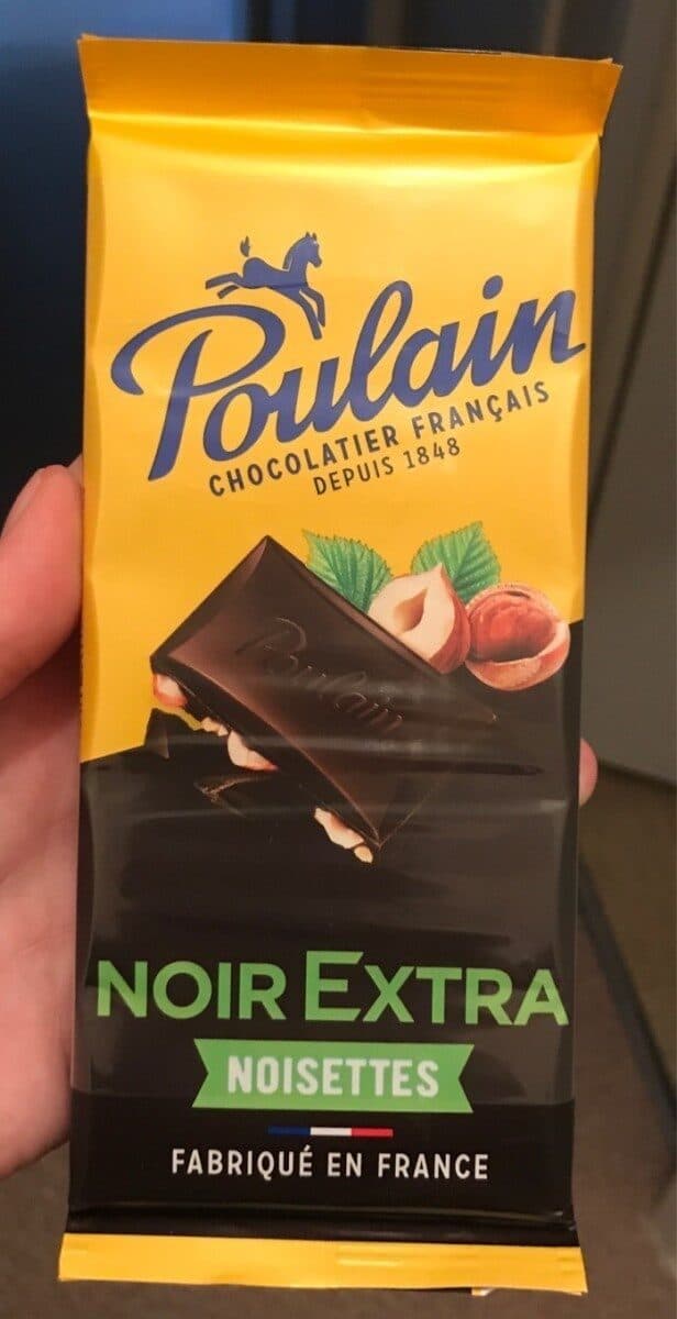 Poulain Noir extra noisettes packshot