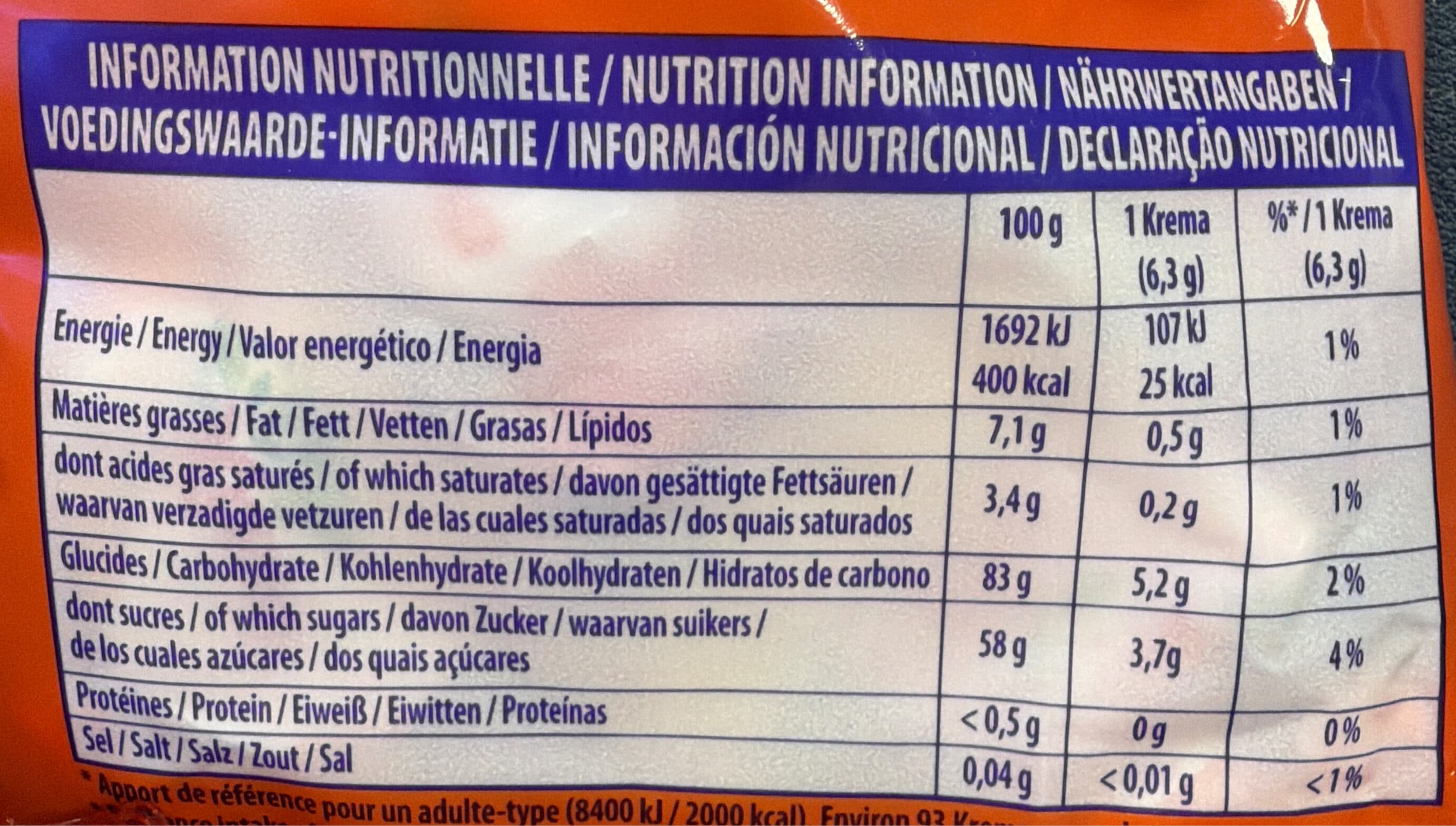 Krema Regal'ad - Le bonbon tendre packshot