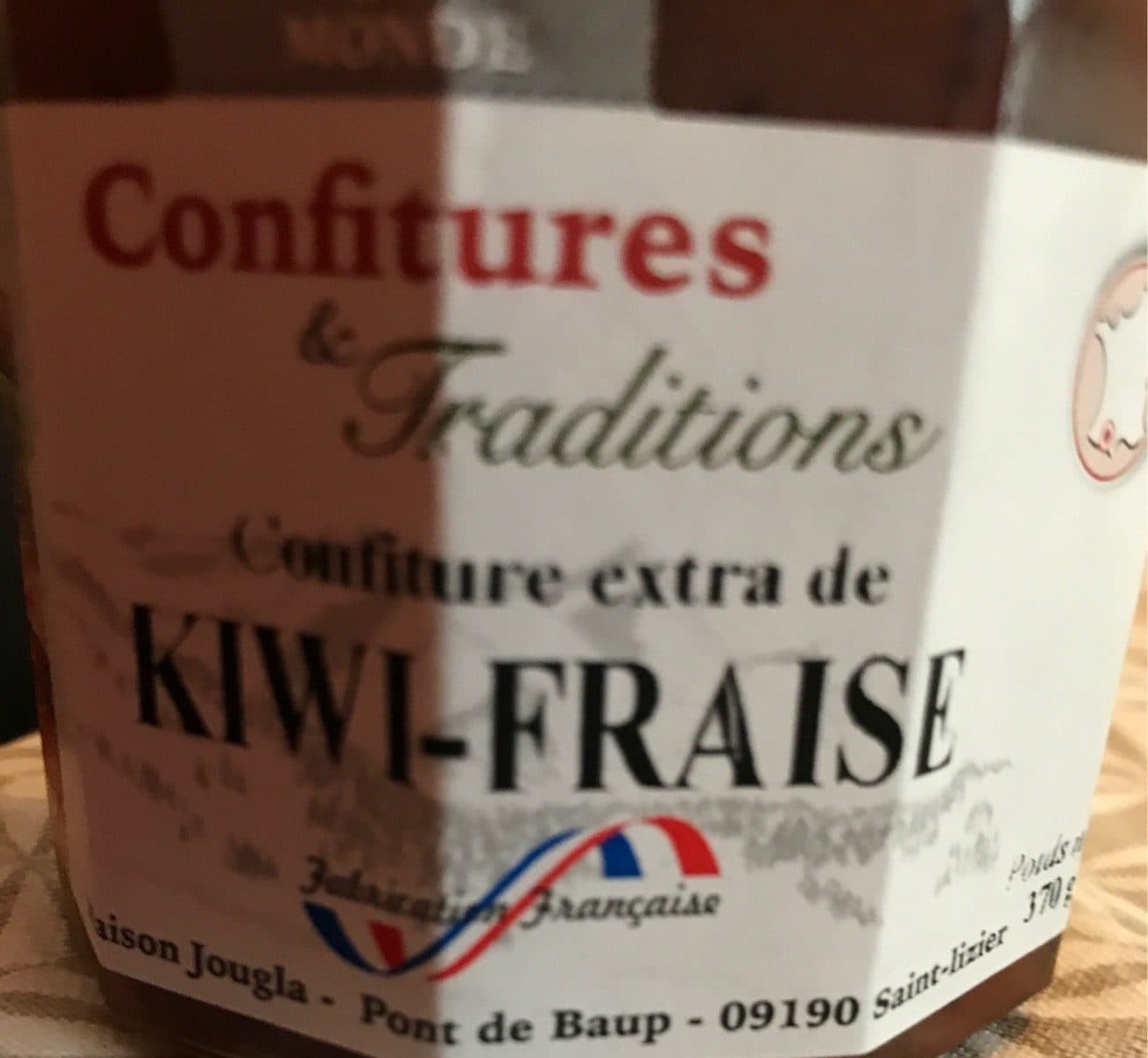 Confitures et Traditions Confiture extra Kiwi-fraise packshot
