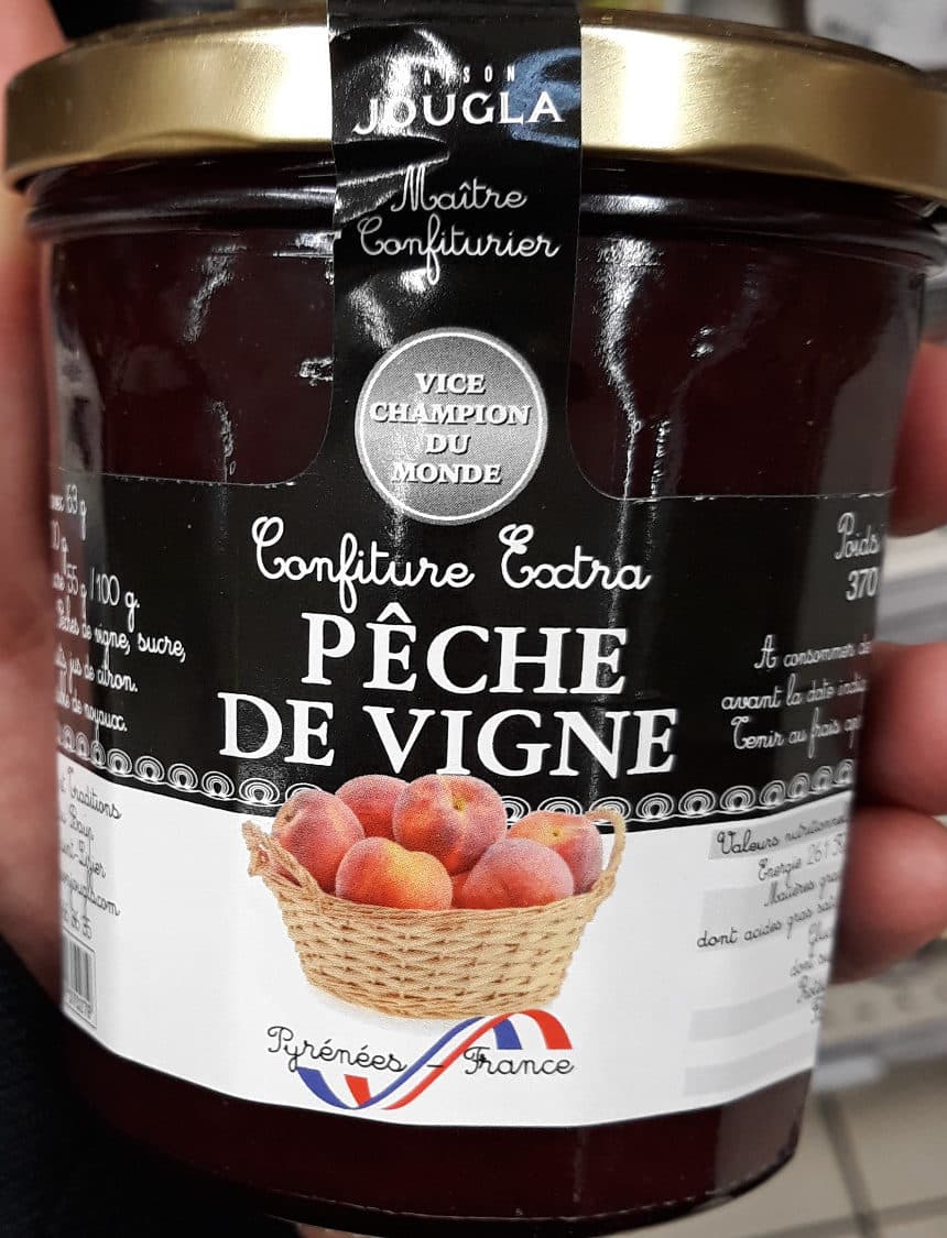 Maison Jougla Confiture Extra Peches de Vignes packshot