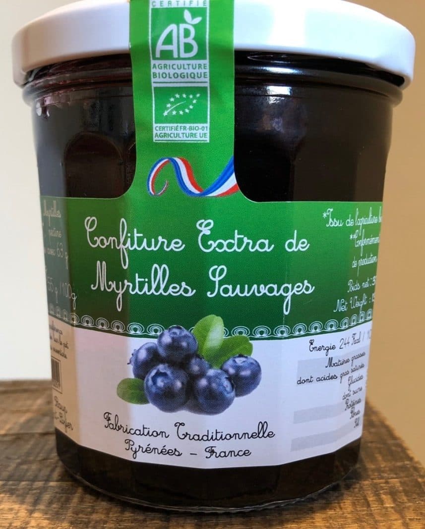 Les Délices de Pascale Confiture extra de myrtilles sauvage packshot