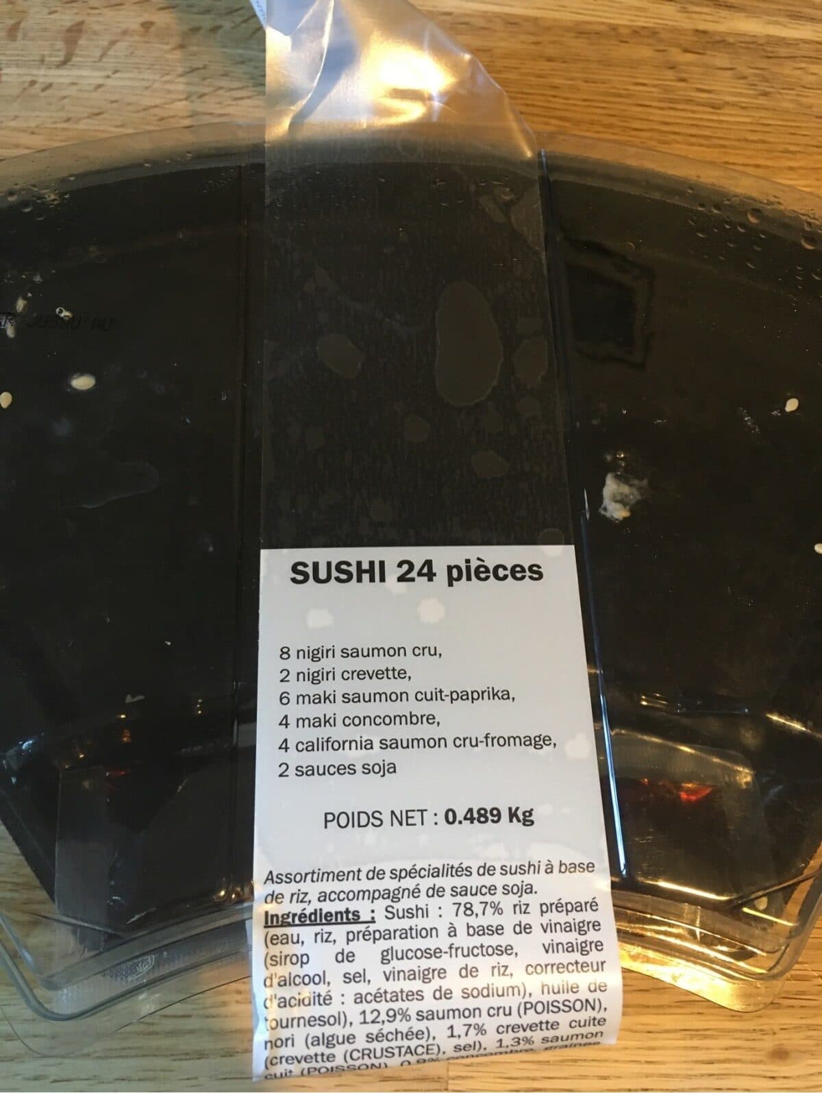 Open Food Facts Sushi 24 pieces packshot