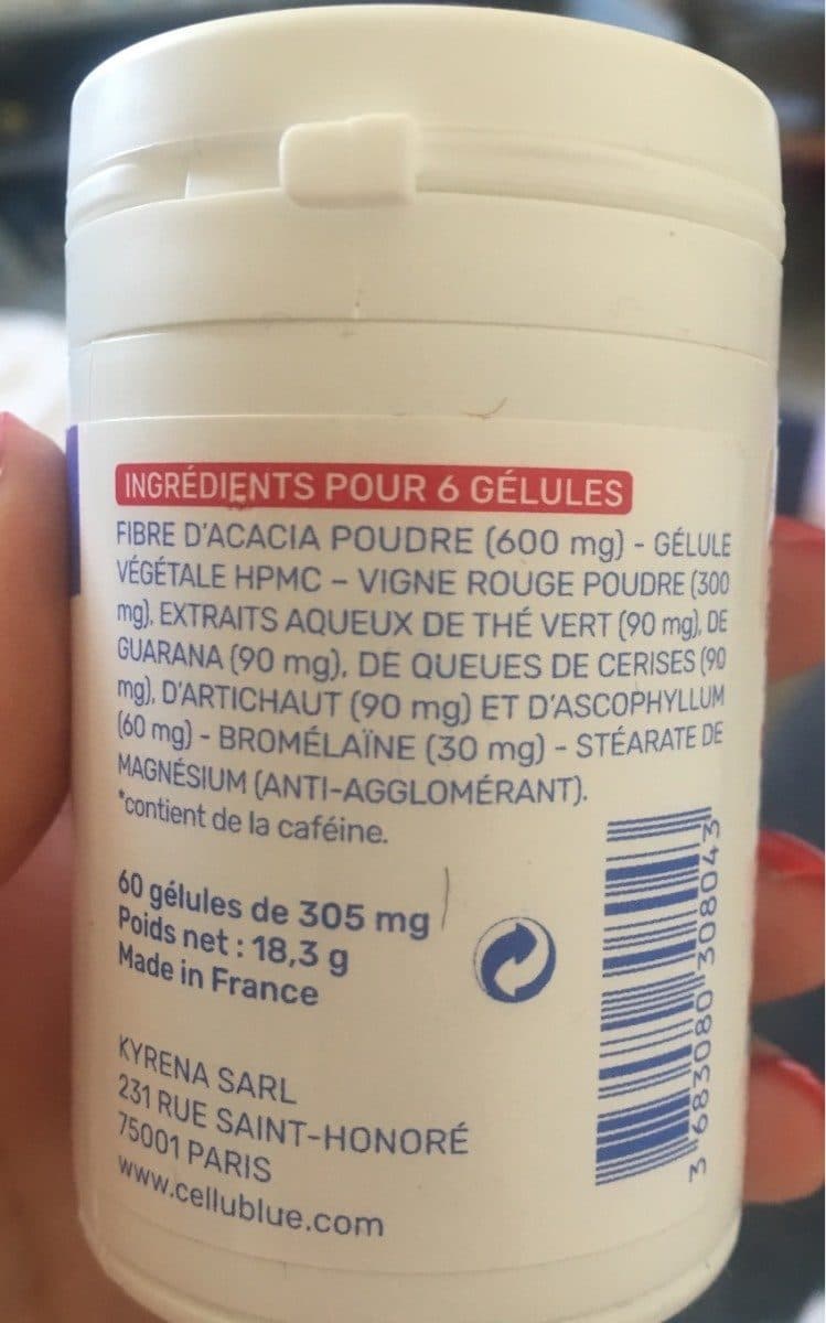 Open Food Facts Gelules anti cellulite packshot