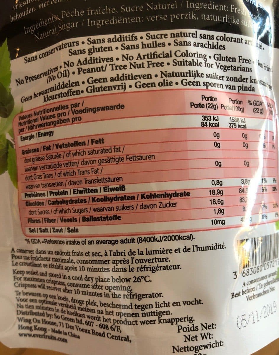 Open Food Facts Ever fruits packshot