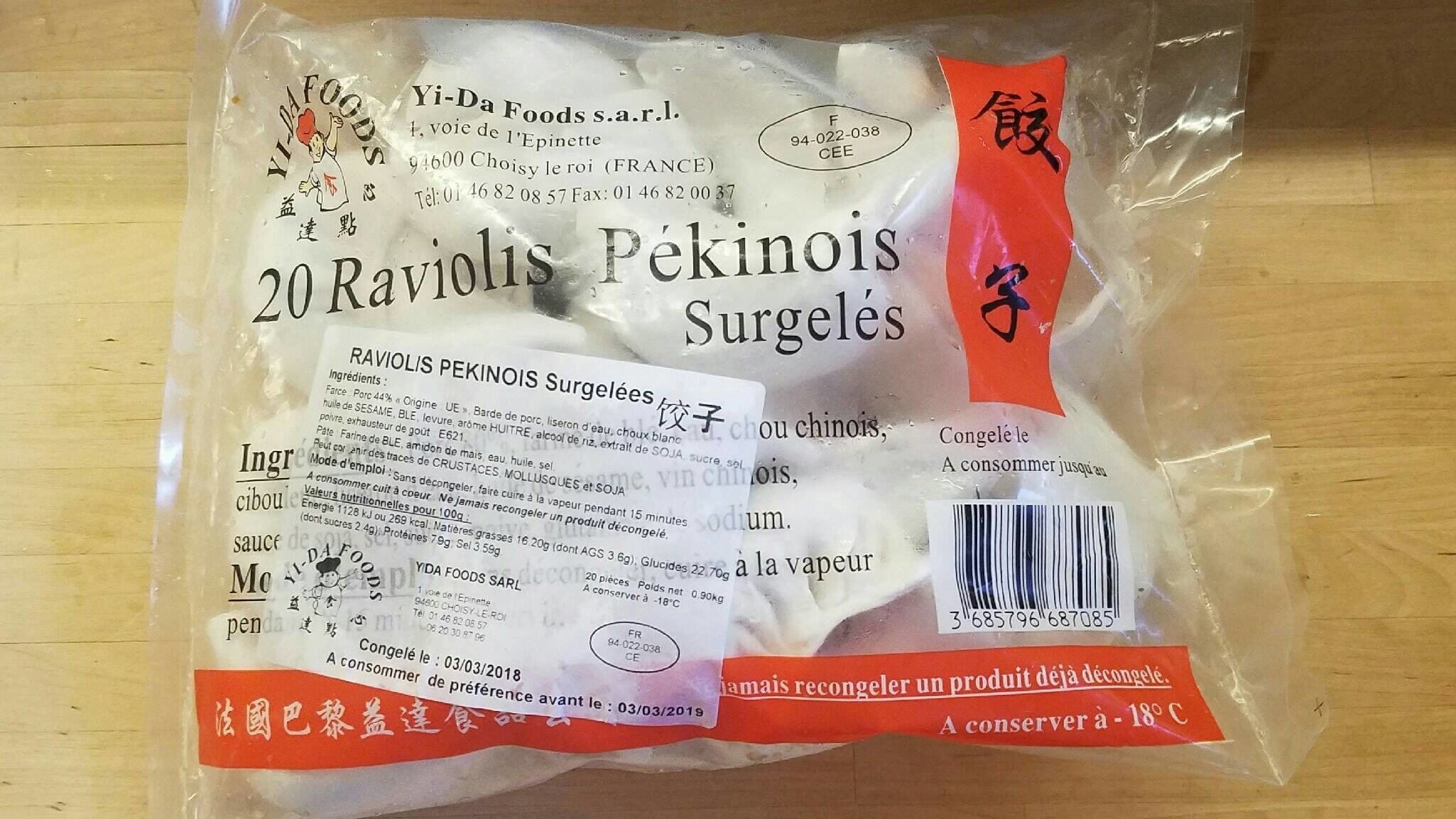 Open Food Facts Raviolis Pékinois surgelés packshot
