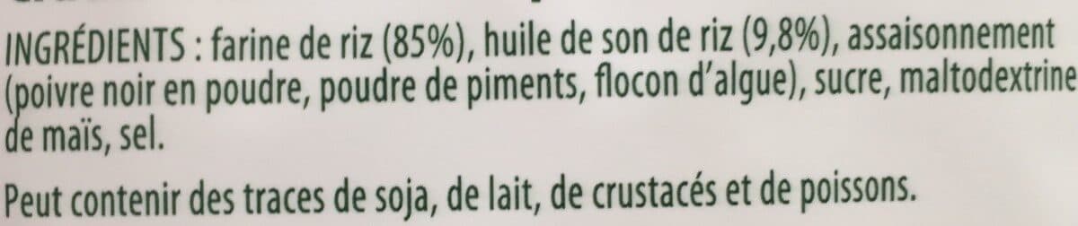 Nature addicts Rice crackers poivre noir packshot