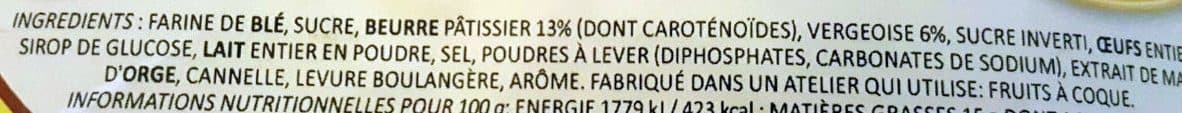 Pâtisserie des Flandres Gaufres fourrées vergeoise packshot