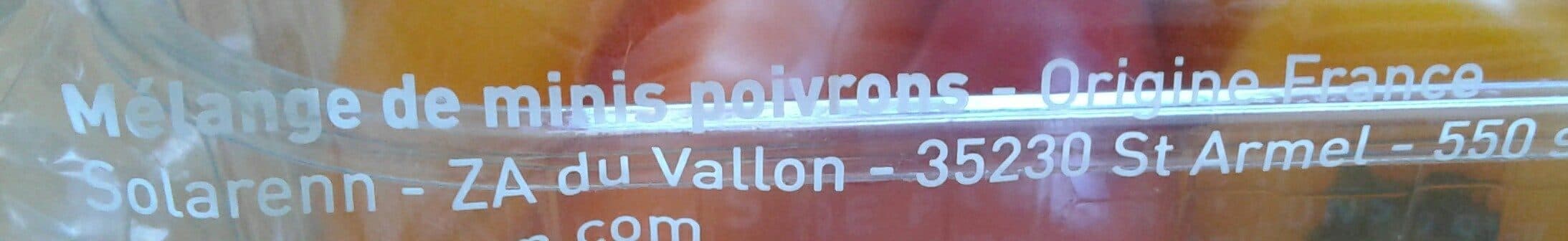 Solarenn Les minis poivrons packshot
