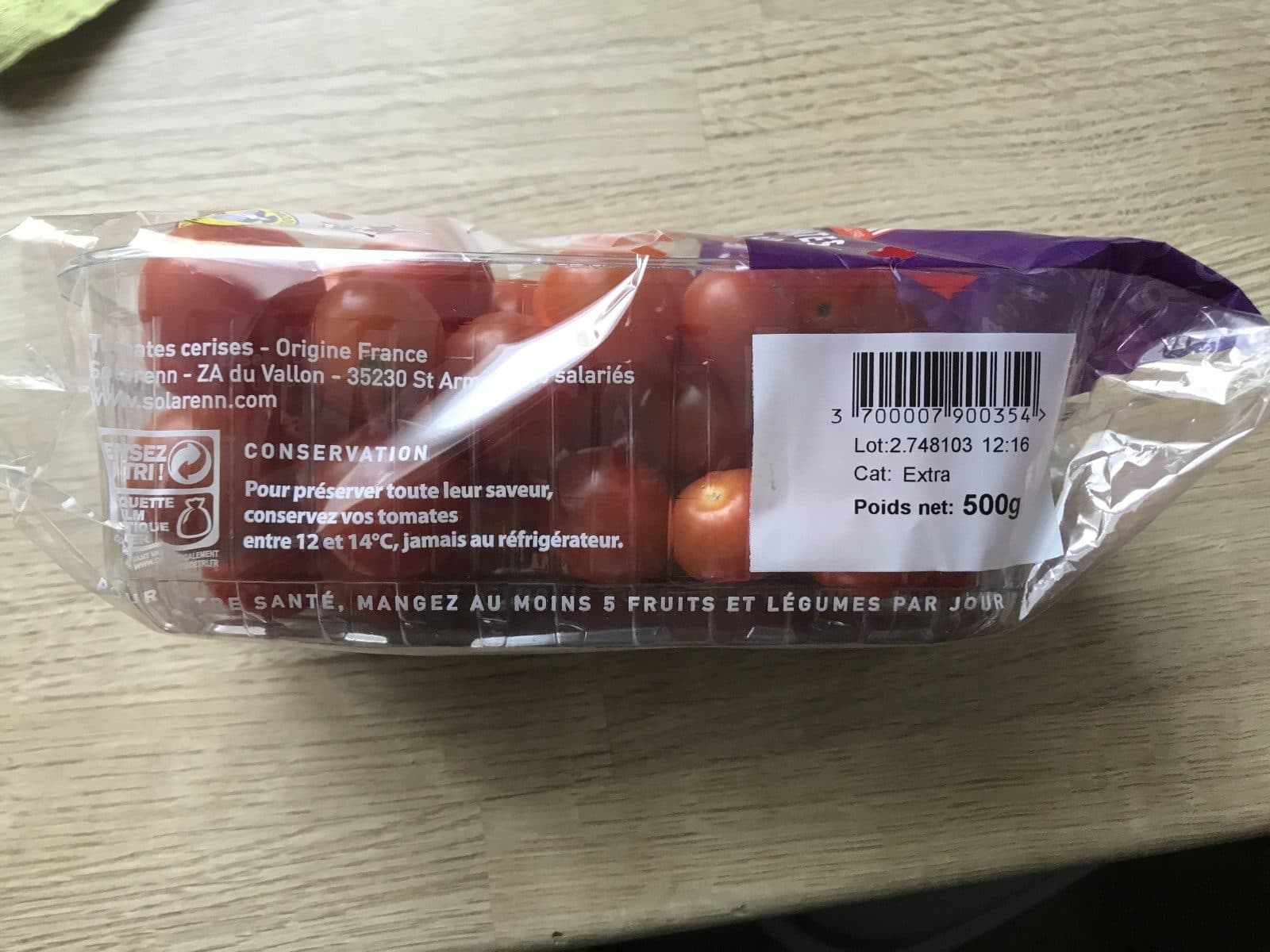 Open Food Facts Tomate cerise packshot