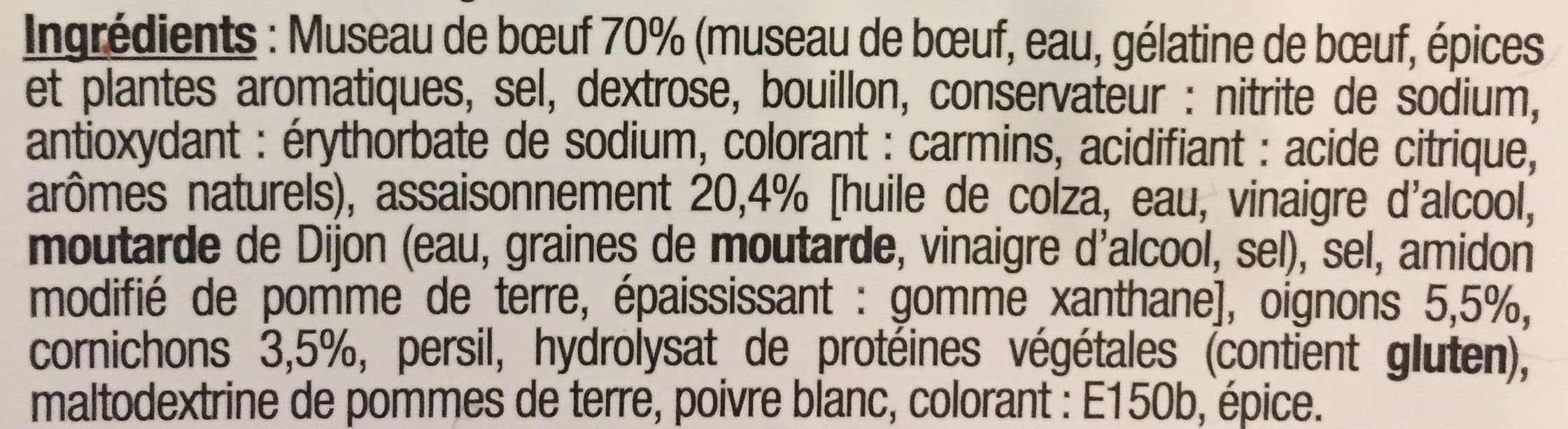 Mix Buffet Museau de bœuf assaisonné packshot