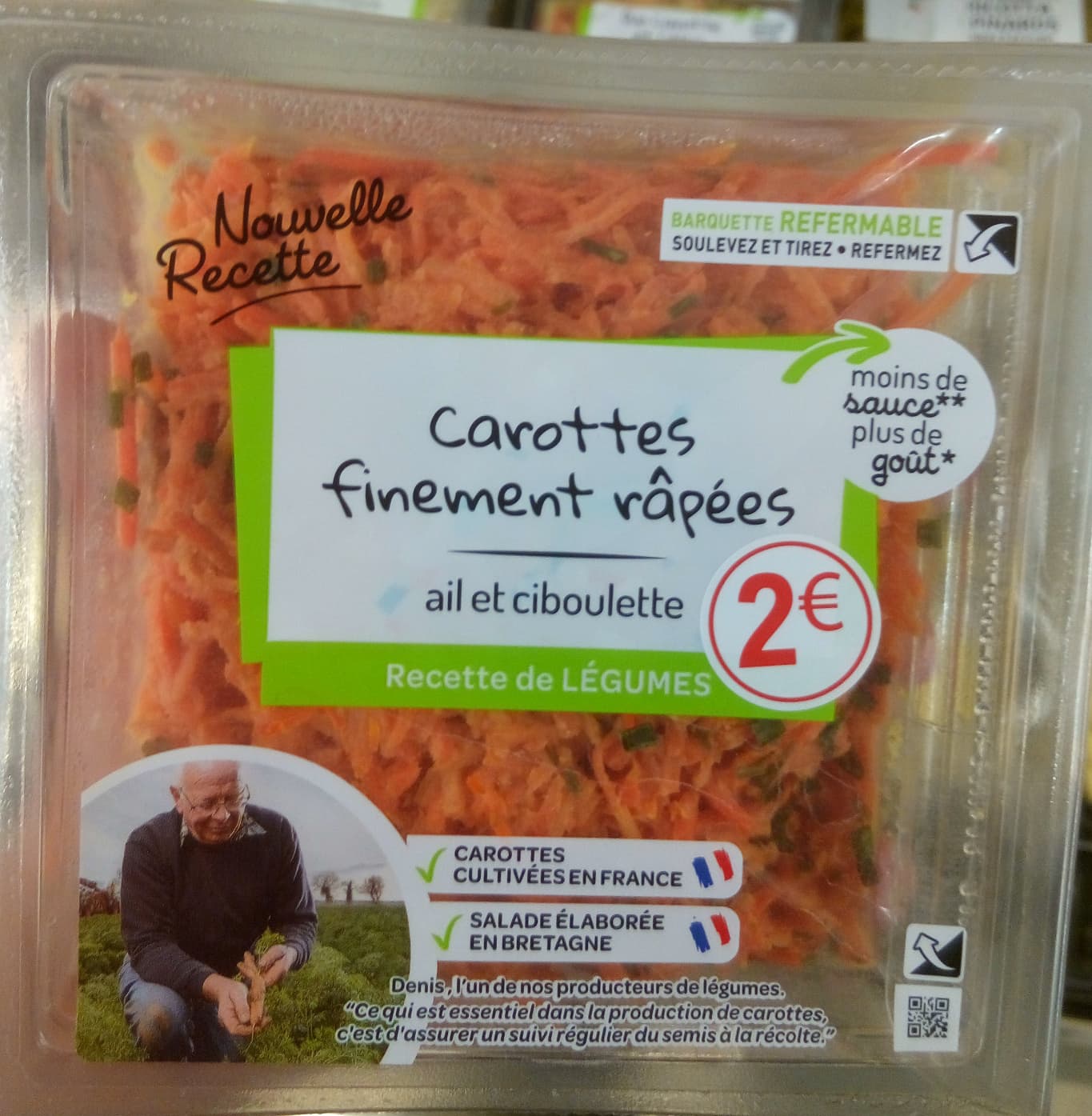 Mix Buffet Carottes finement râpées ail et ciboulette packshot