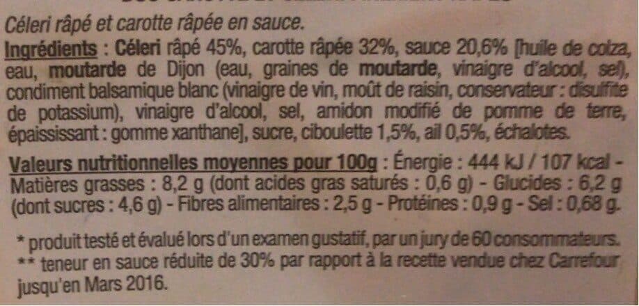 Mix Buffet Duo carotte et céleri finement râpés packshot