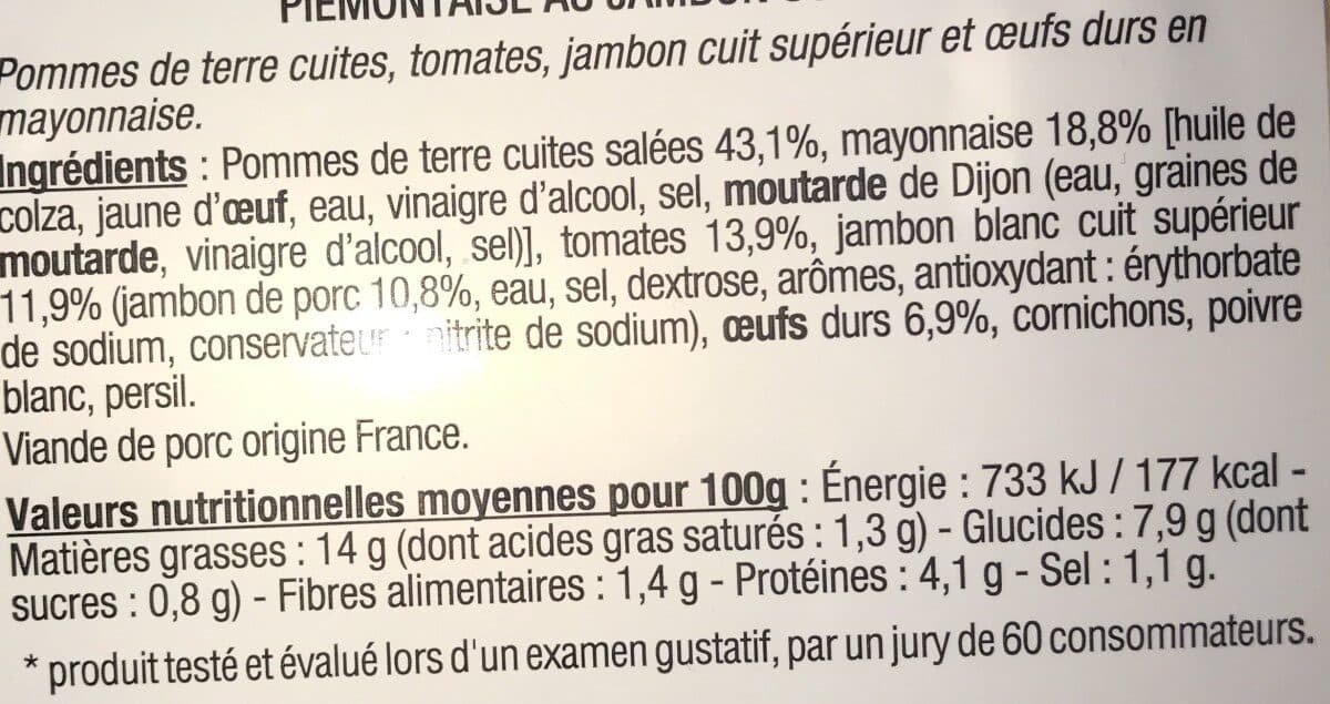 Mix Buffet Piémontaise au Jambon Supérieur et Sa Mayonnaise packshot