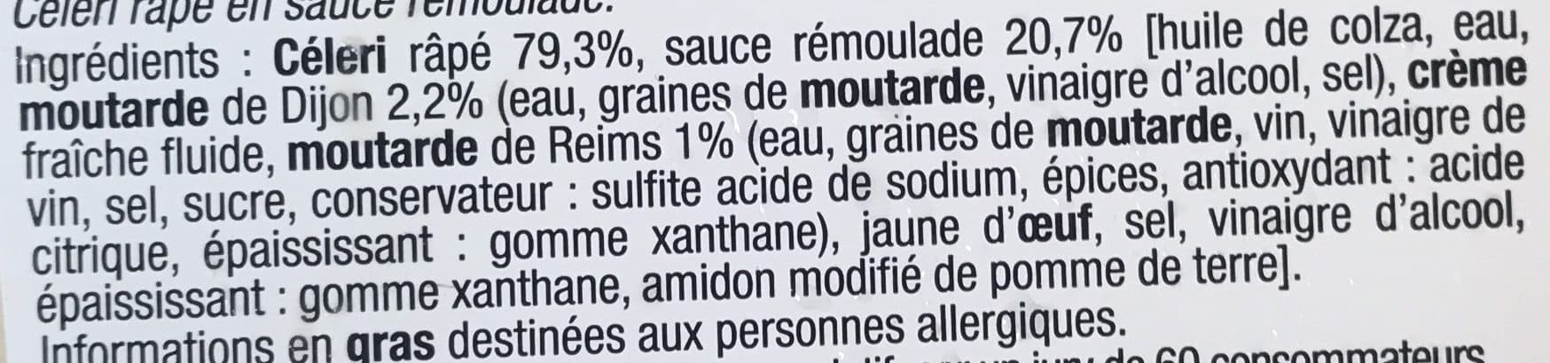 Mix Buffet Céleri finement râpé packshot