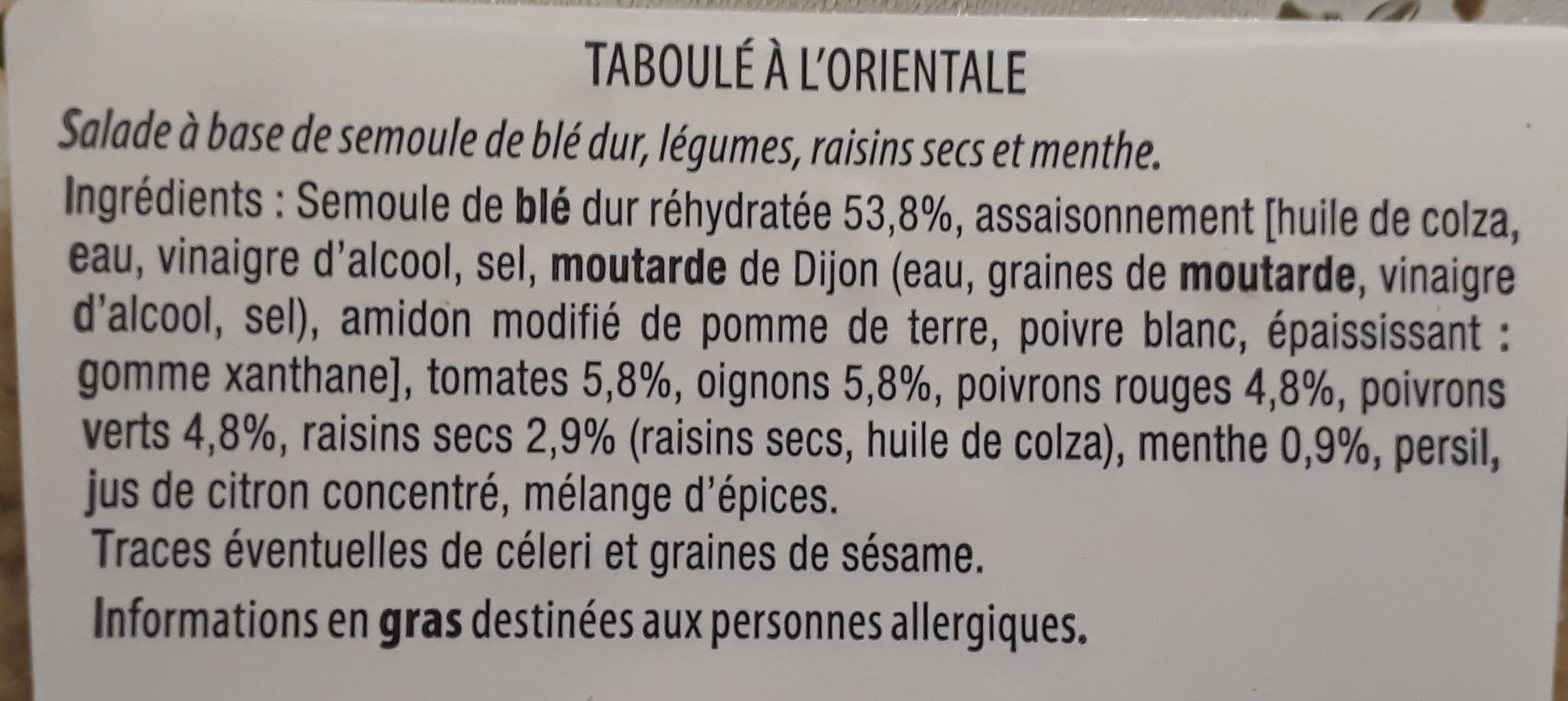 Traiteur Leclerc Taboulé a l' orientale packshot