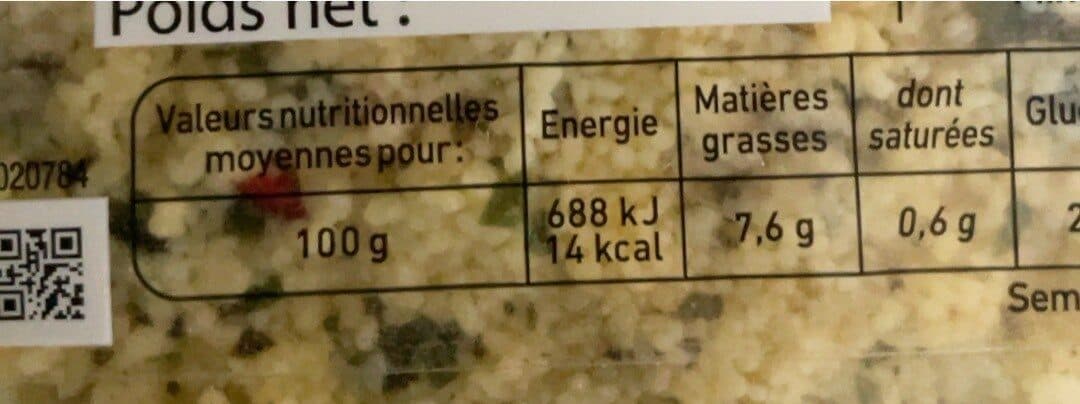 Traiteur Leclerc Taboulé a l' orientale packshot