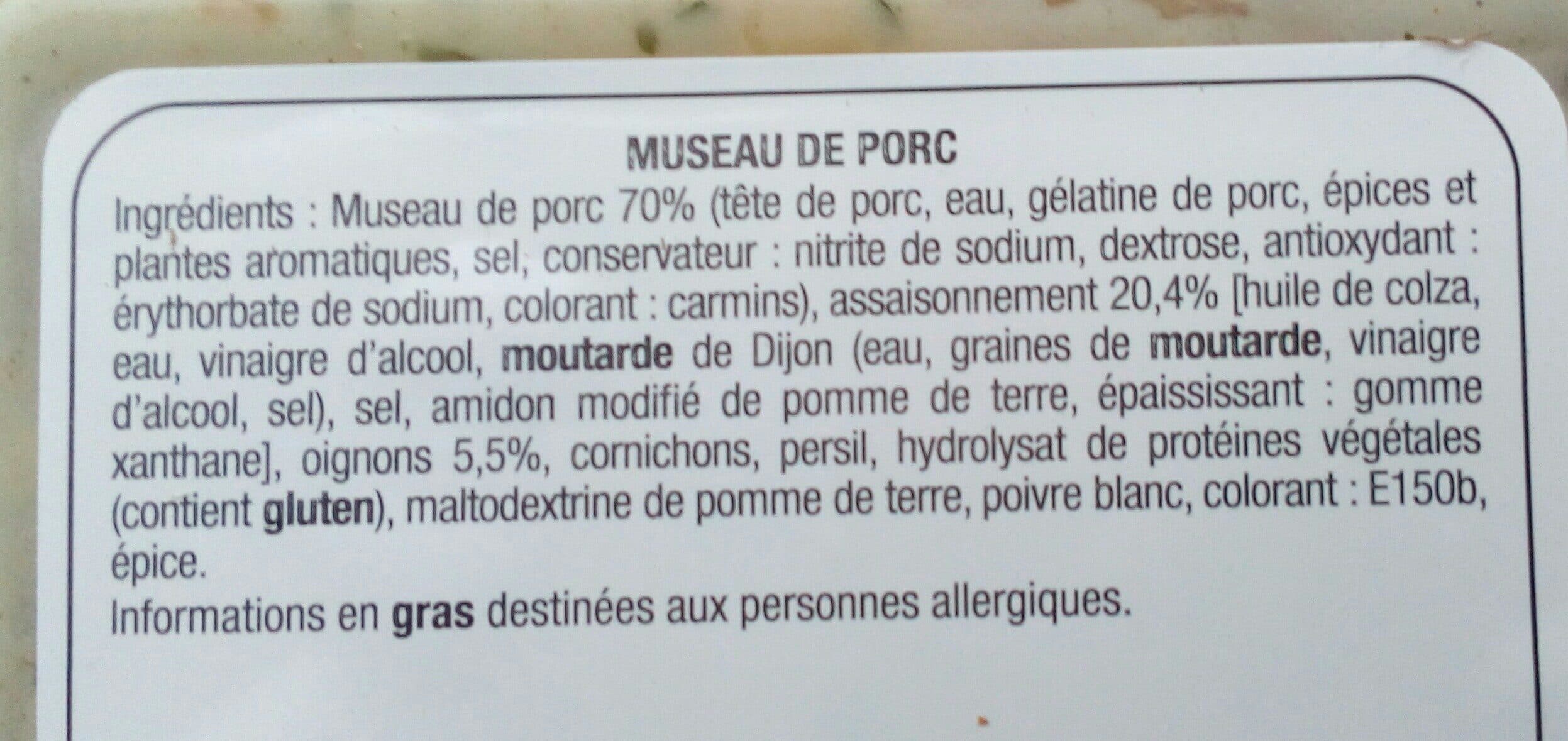 Open Food Facts Museau de porc packshot
