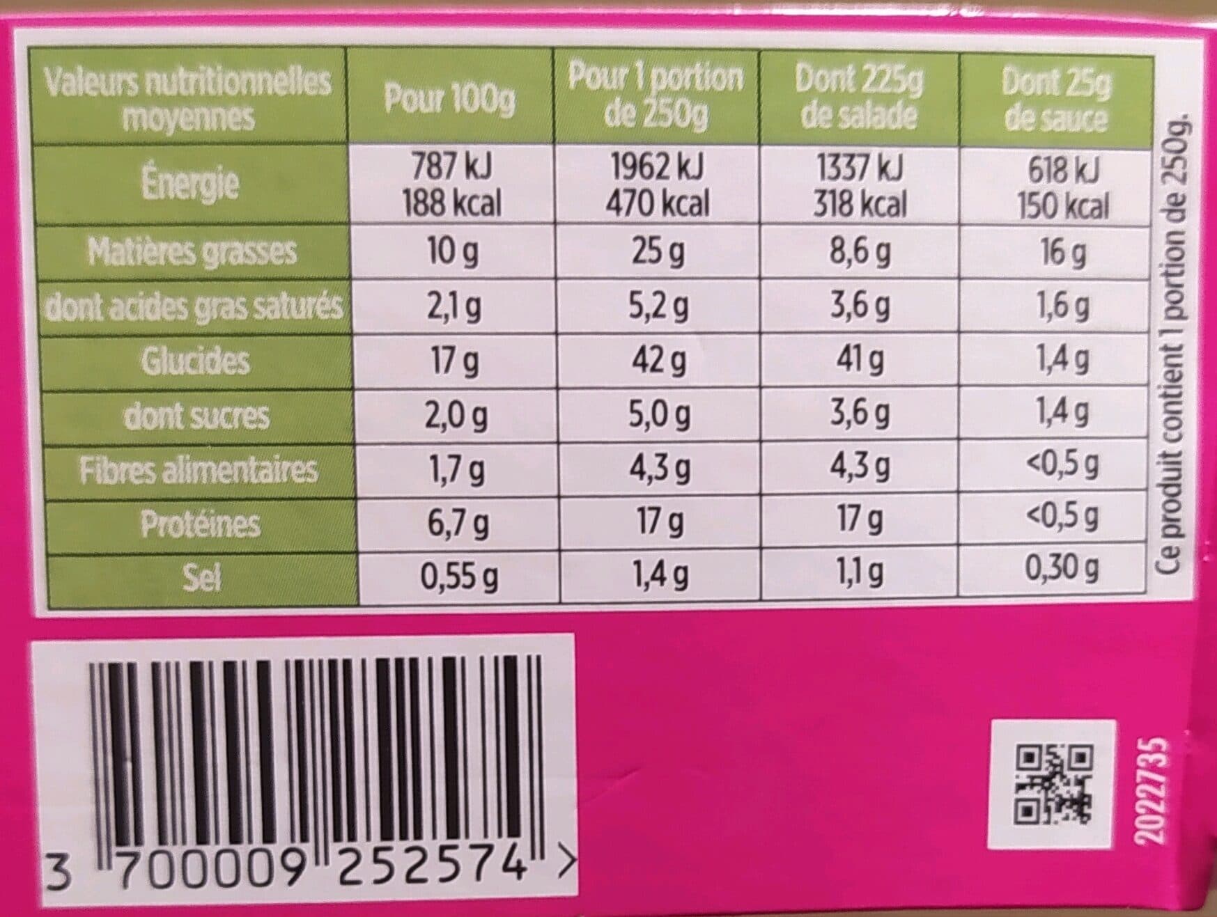 Mix Salade Snacking Bol Italienne 250g MIX packshot