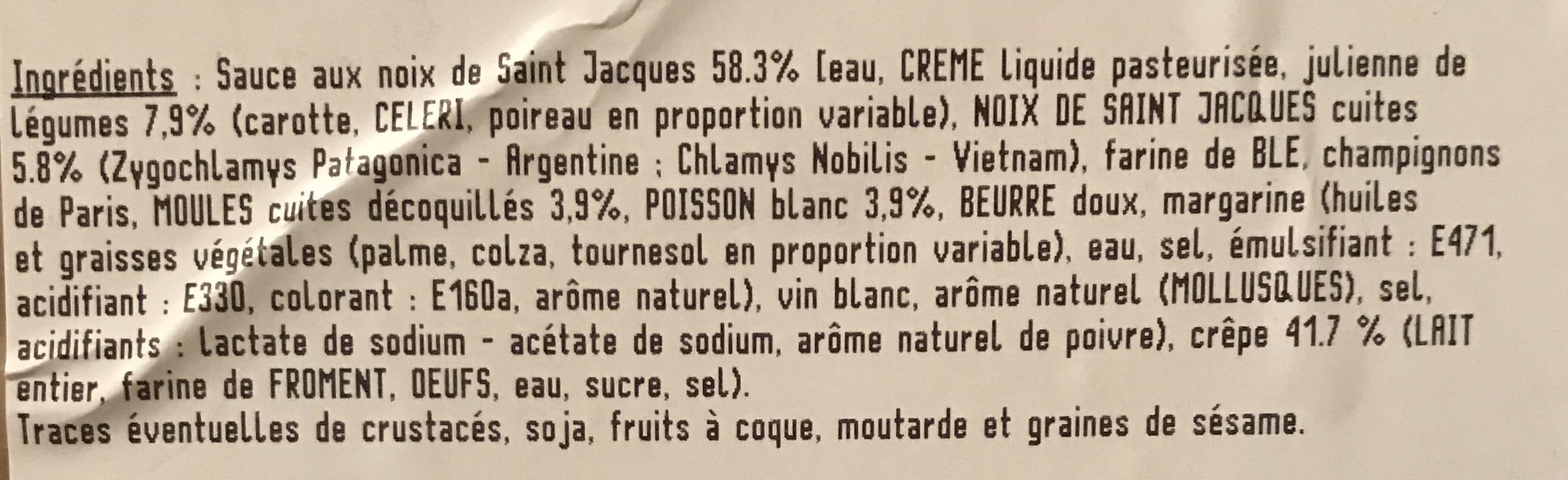 Mix Buffet Crêpes noix de saint Jacques packshot