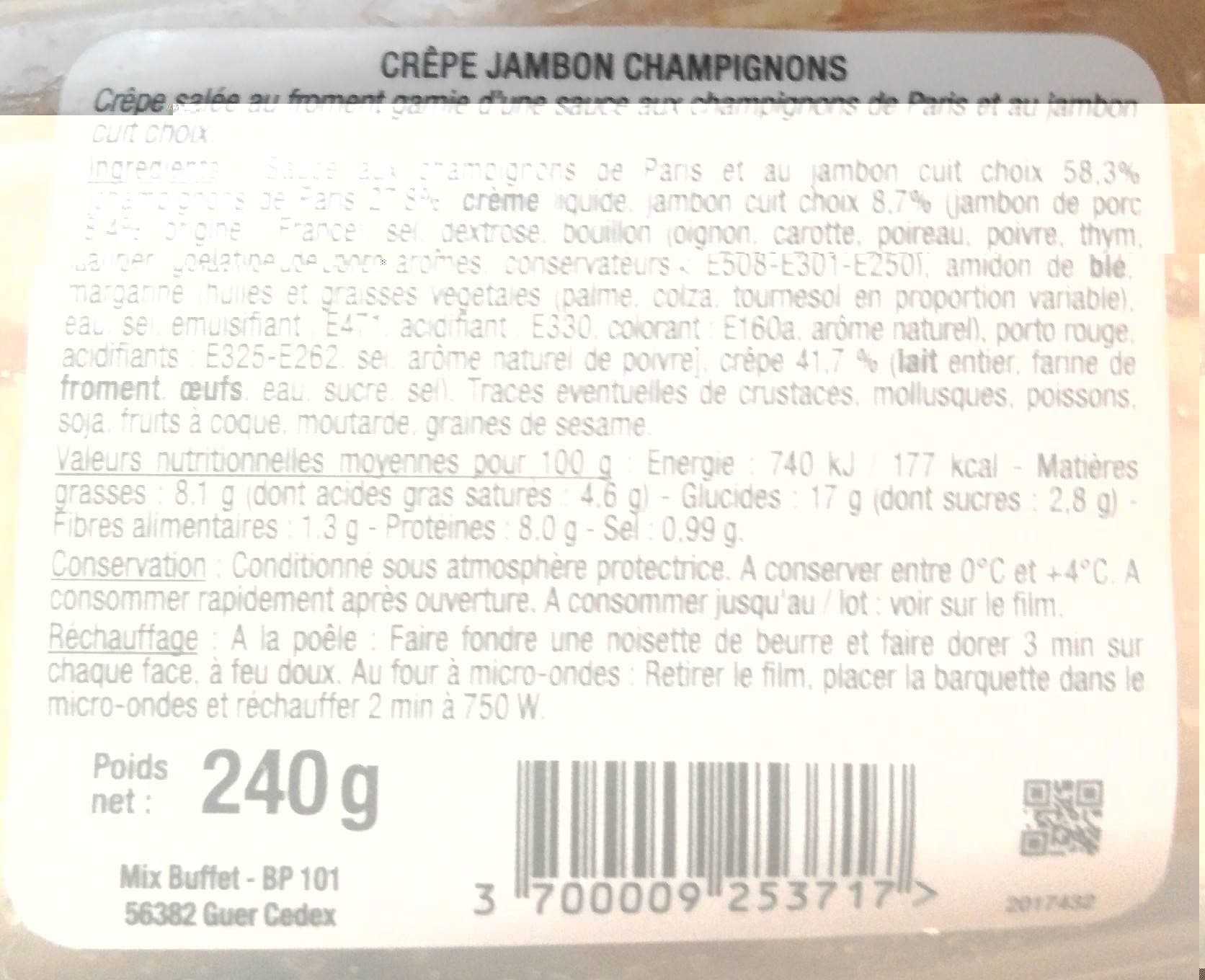 Mix Buffet Crêpe de froment packshot