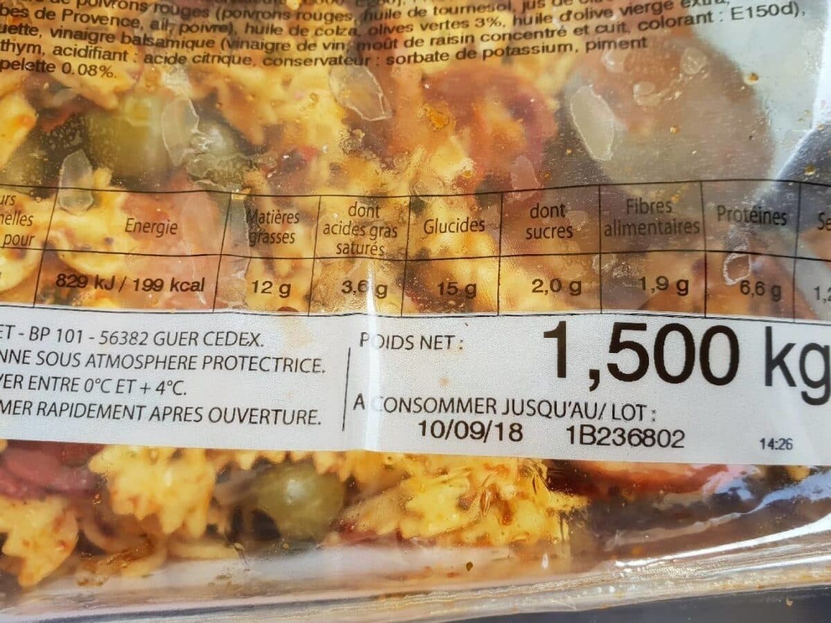 Open Food Facts Salade basque packshot