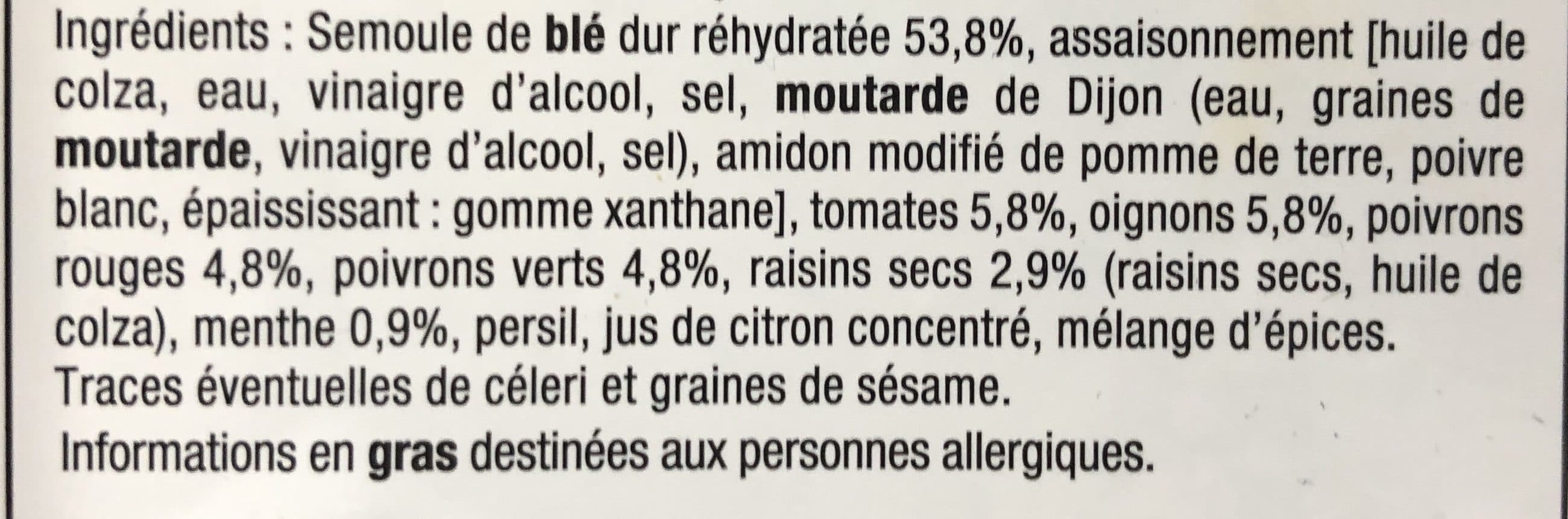 Recette De Taboule Recette de taboule a l’orientale packshot