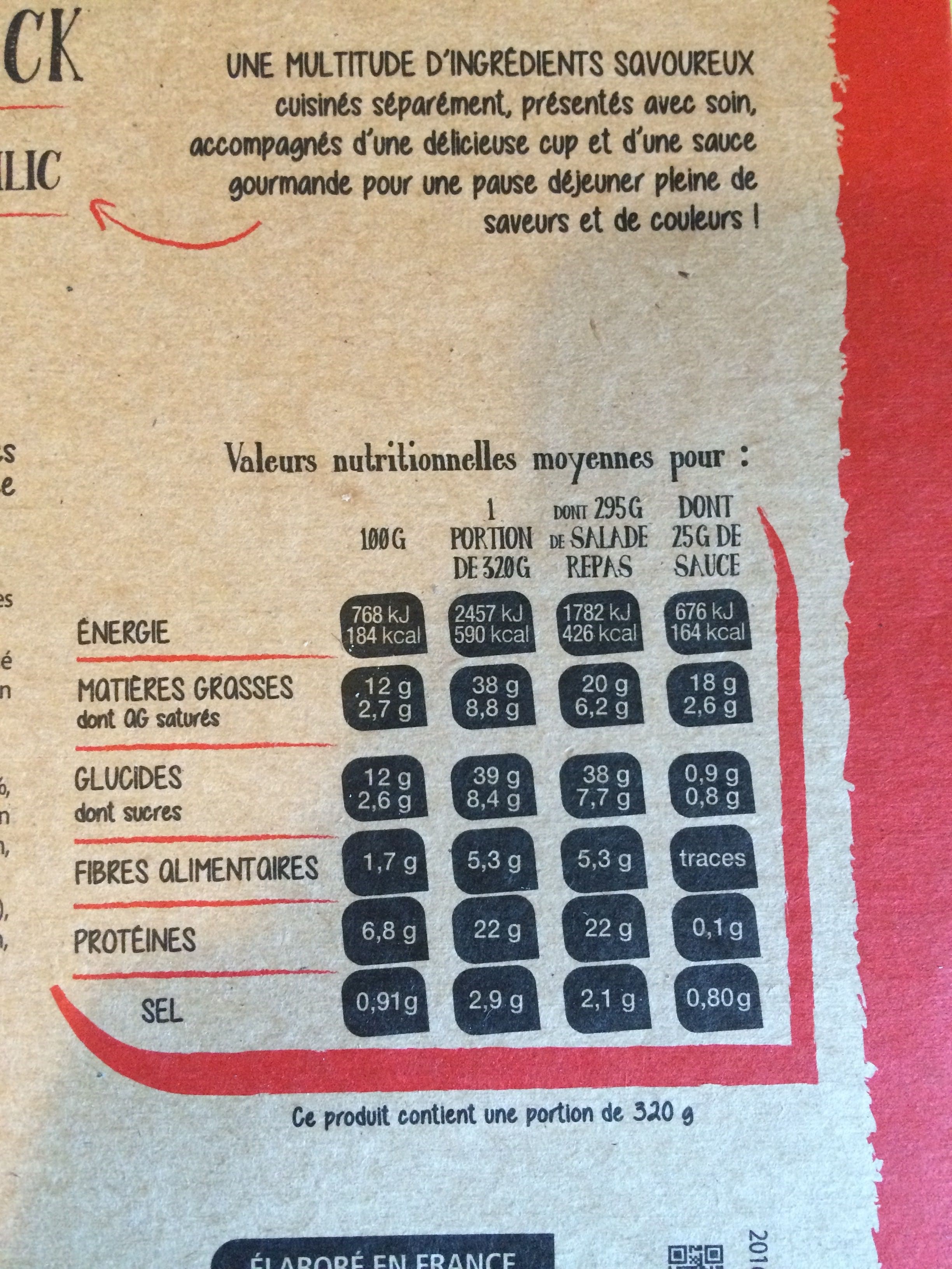 Mix Salade Mezze Chiffonnade de Speck, 320g packshot