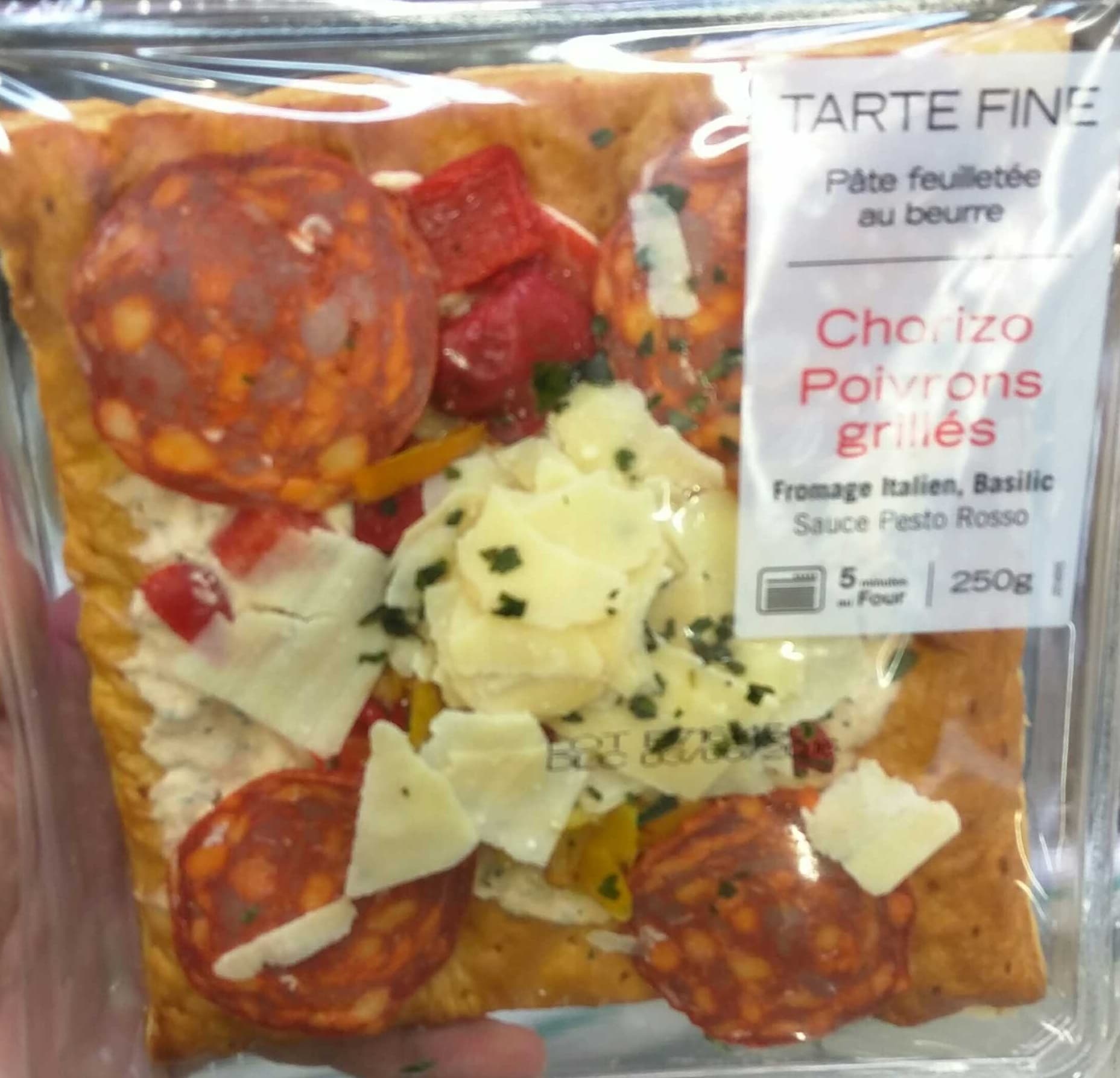 DLB Traiteur Tarte Fine Chorizo Poivrons grillés packshot