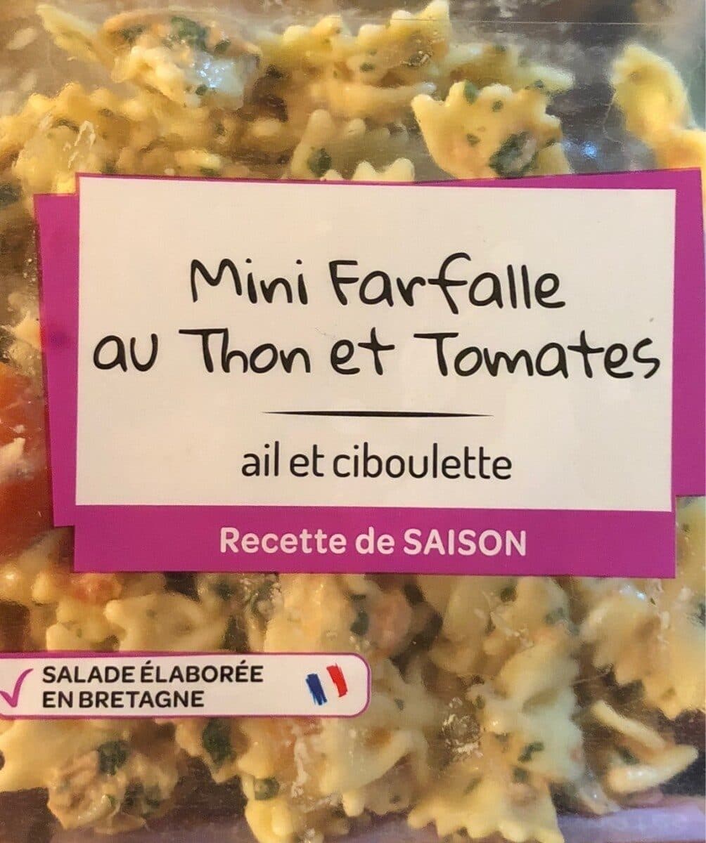 Mix Buffet Salade de pâtes mini Farfalles au thon/tomates packshot