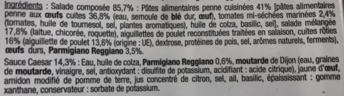 Mix Buffet Salade caesar penne & aiguillettes de poulet roti packshot