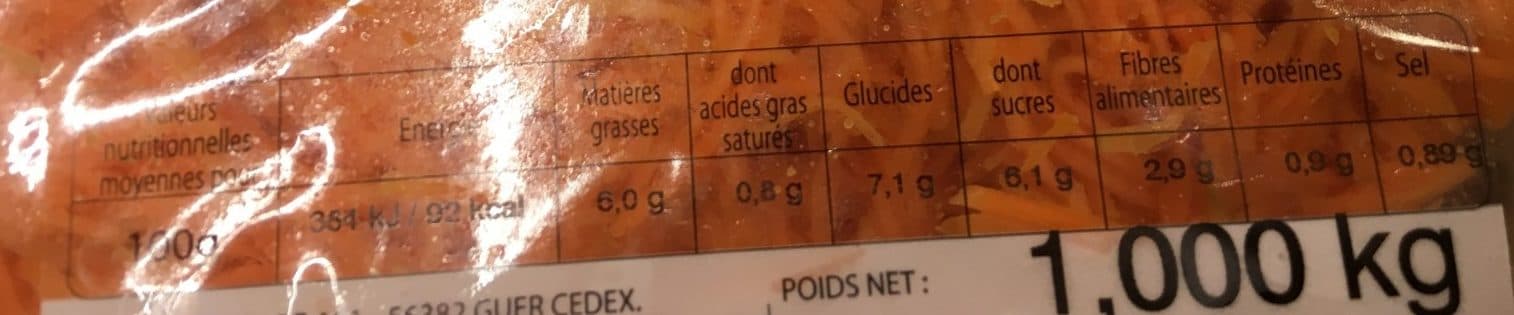 Atelier Salade et Saveur Carottes Râpées et Vinaigrette au Vinaigre de Banyuls packshot