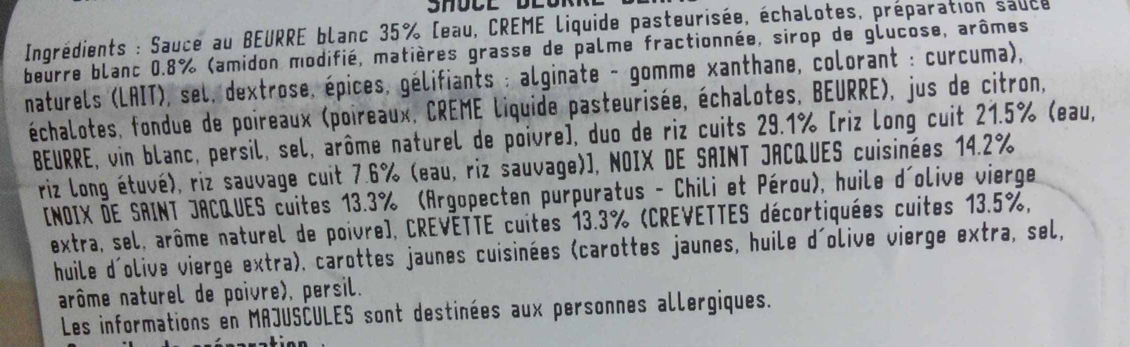DLB Traiteur La St-Jacques : Cassolette Risotto, Noix de St-Jacques & Crevettes, sauce au Vin Blanc packshot