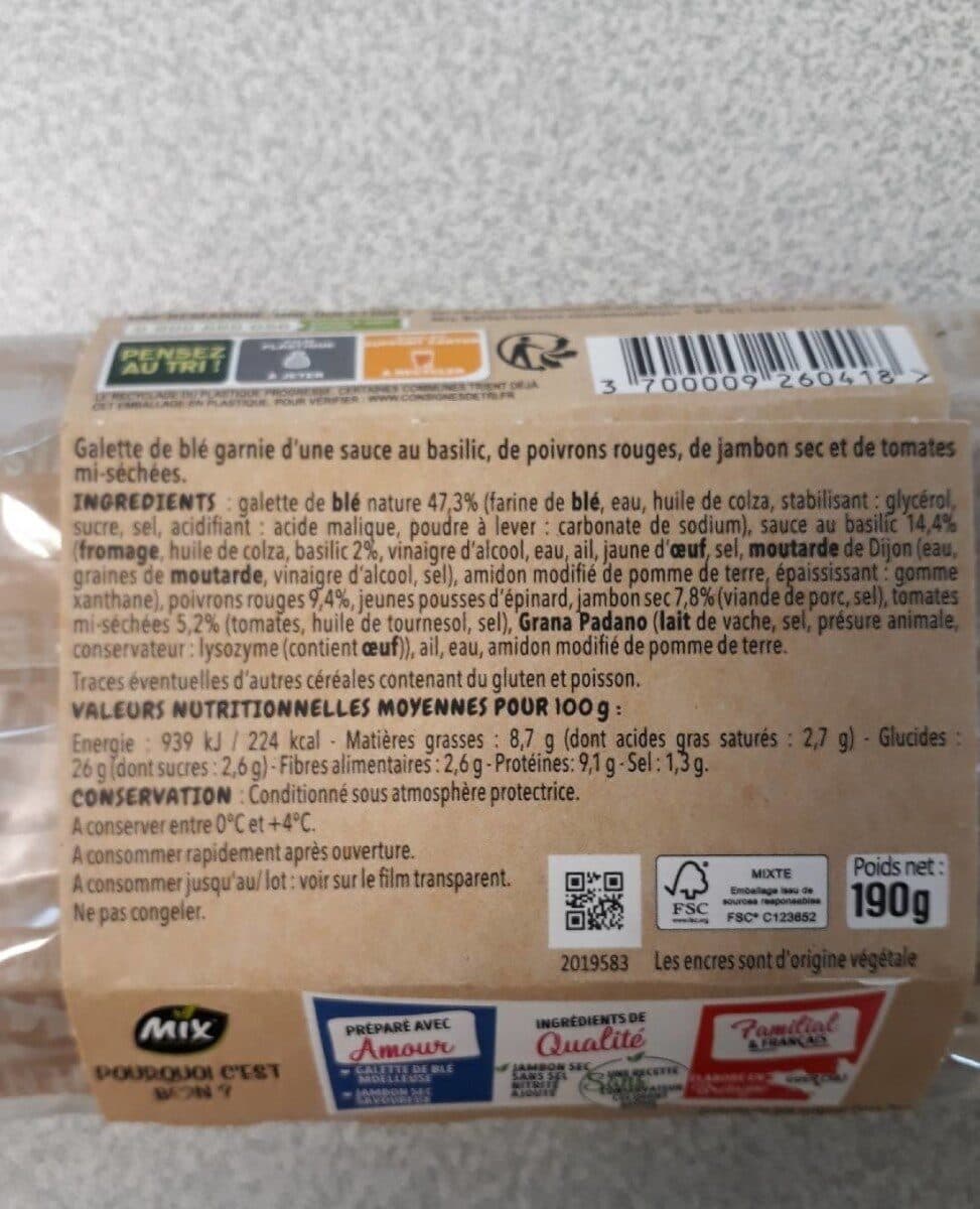 Mix Wrap Jambon Speck, packshot