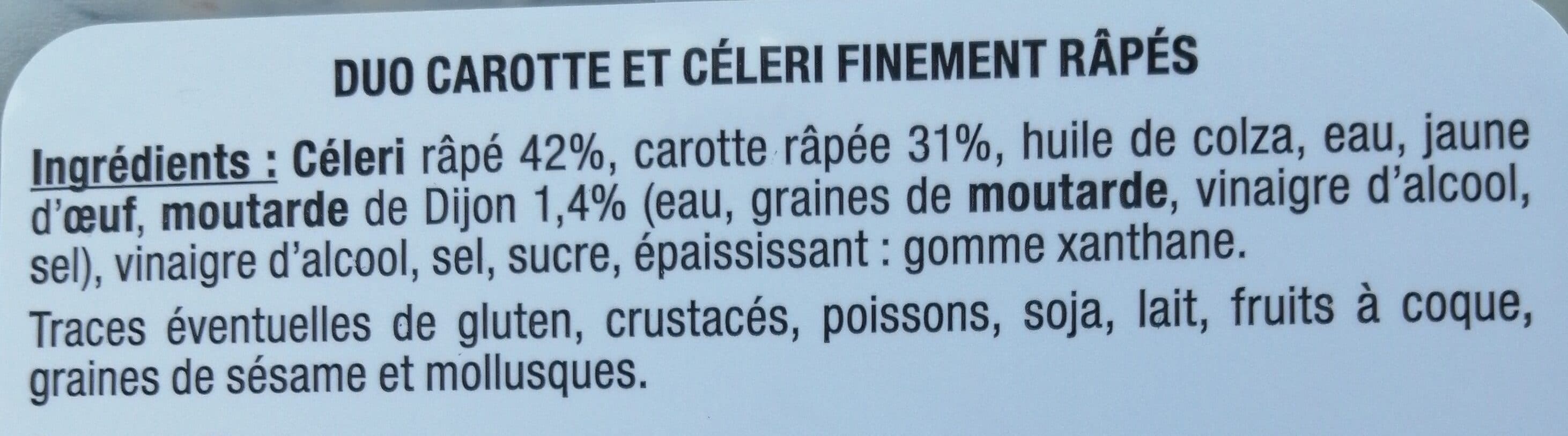 Mix buffet Duo de carotte et céleri packshot