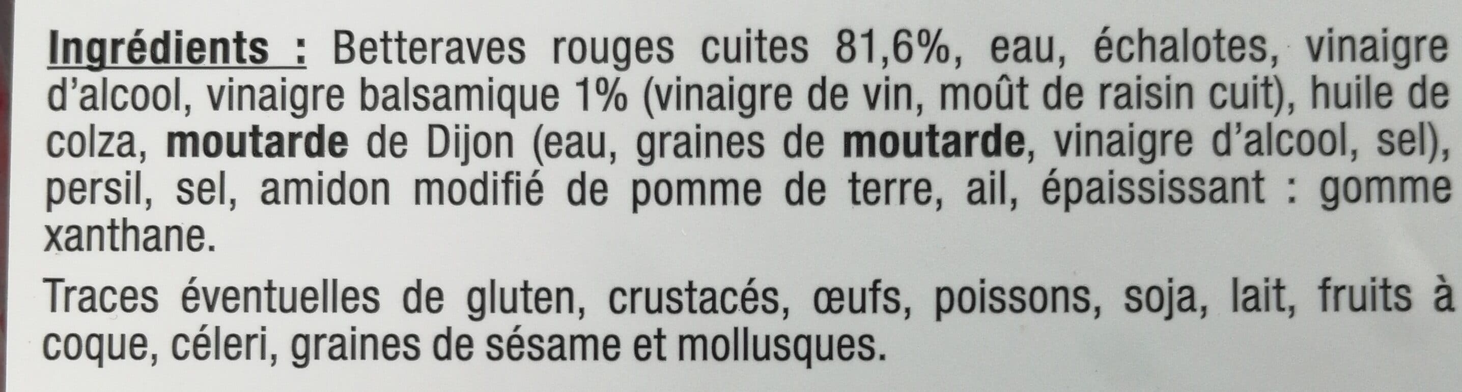 Mix Buffet Betteraves rouges packshot