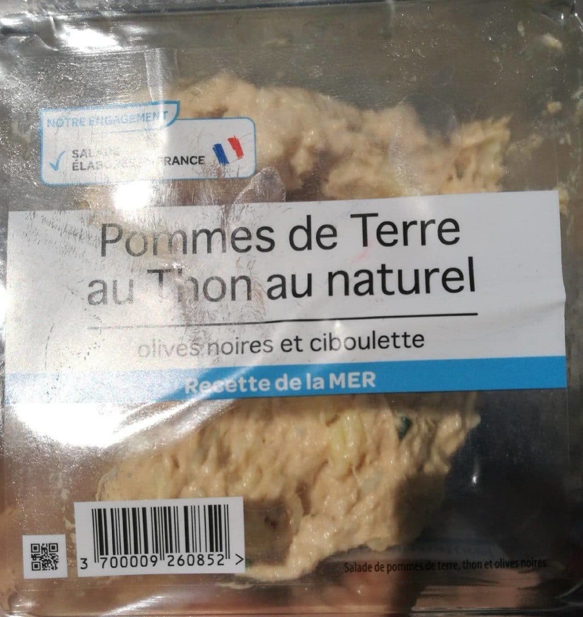 Open Food Facts Pommes de terre au thon au naturel packshot