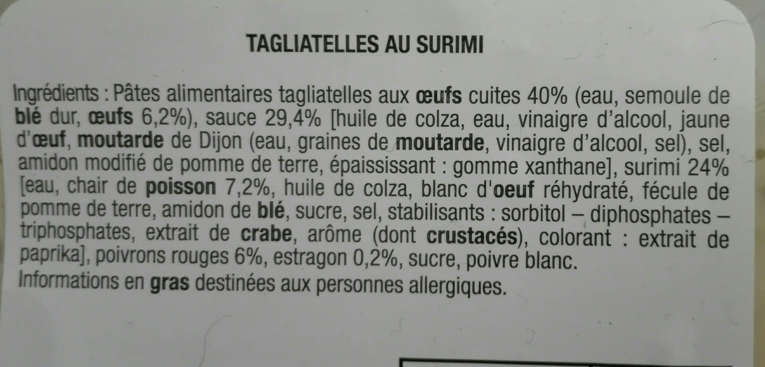 Mix Buffet Tagliatelles aux surimi packshot