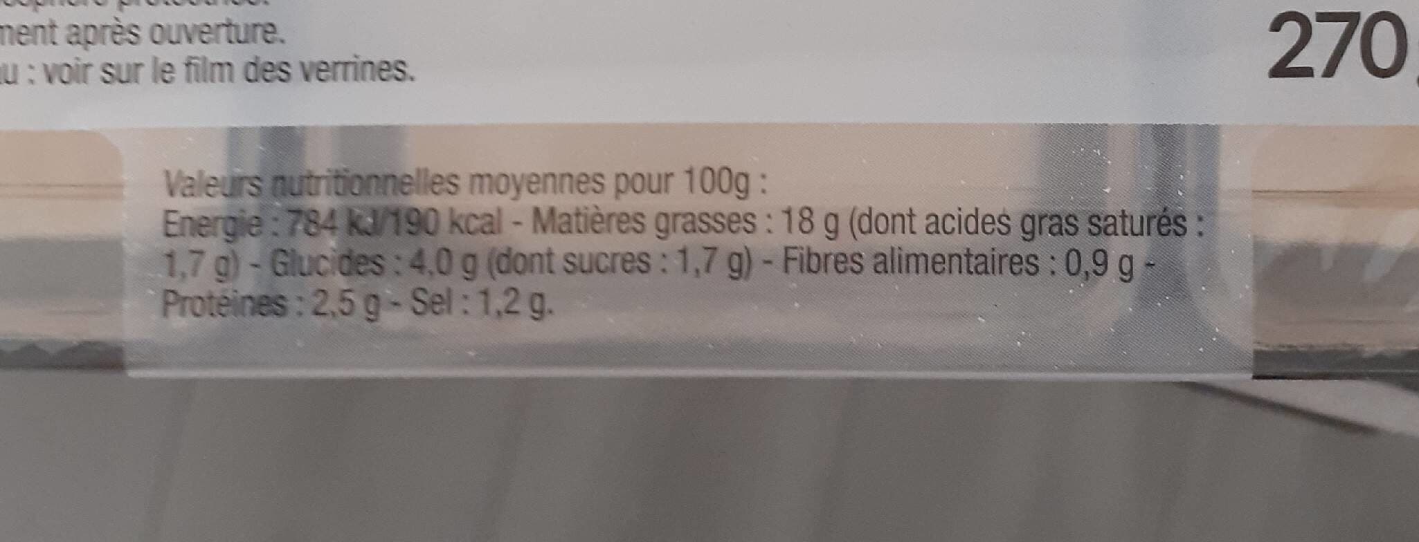 Open Food Facts Verrines Tartare de Concombres et Surimi packshot