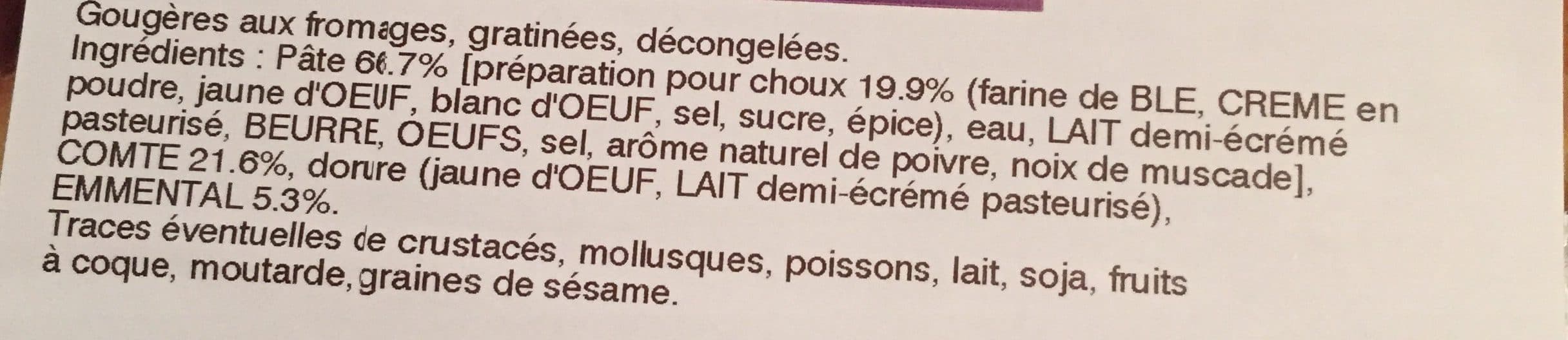 MIX BUFFET Gougères au fromage dorées au four packshot