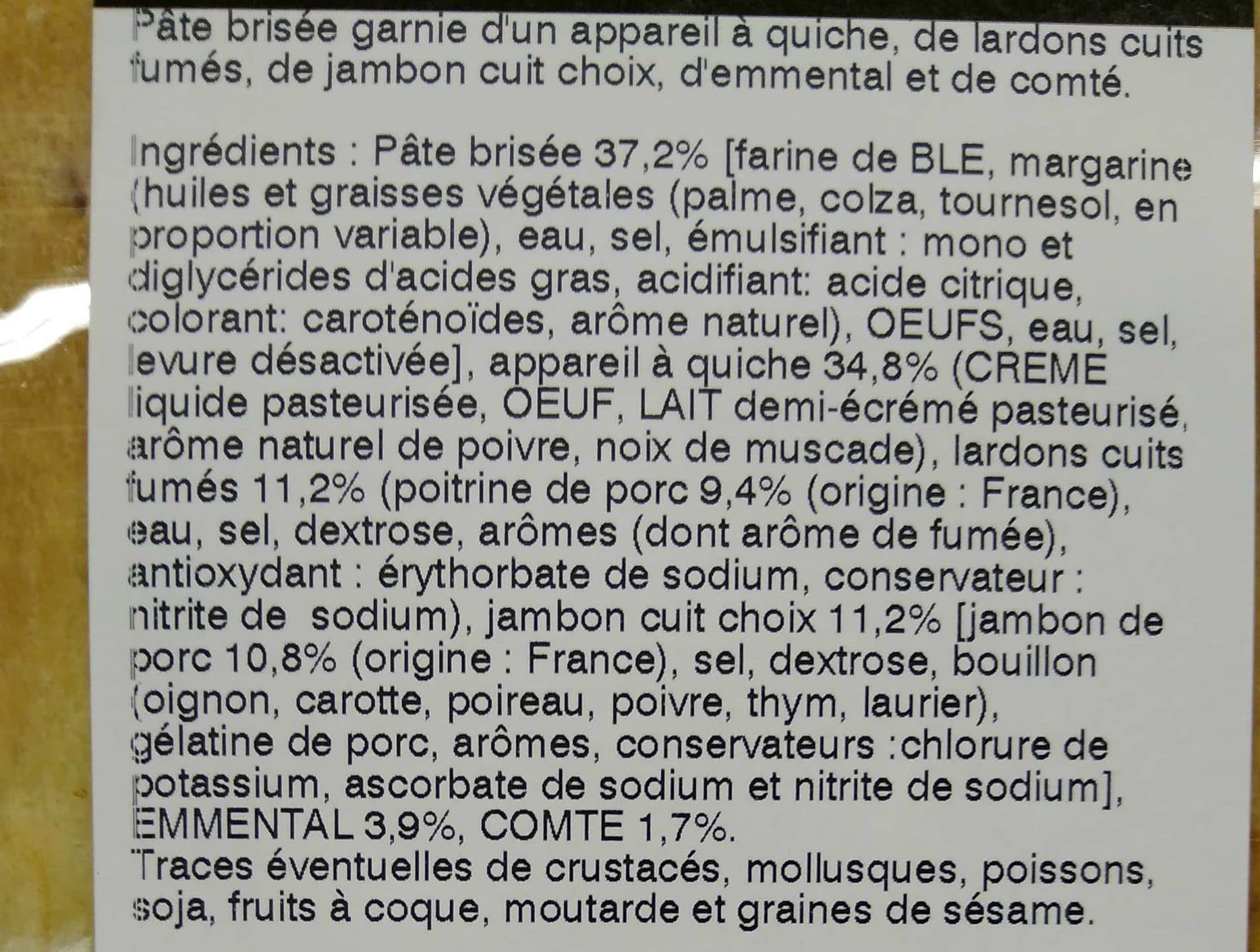 Mix Buffet Quiche Lorraine packshot